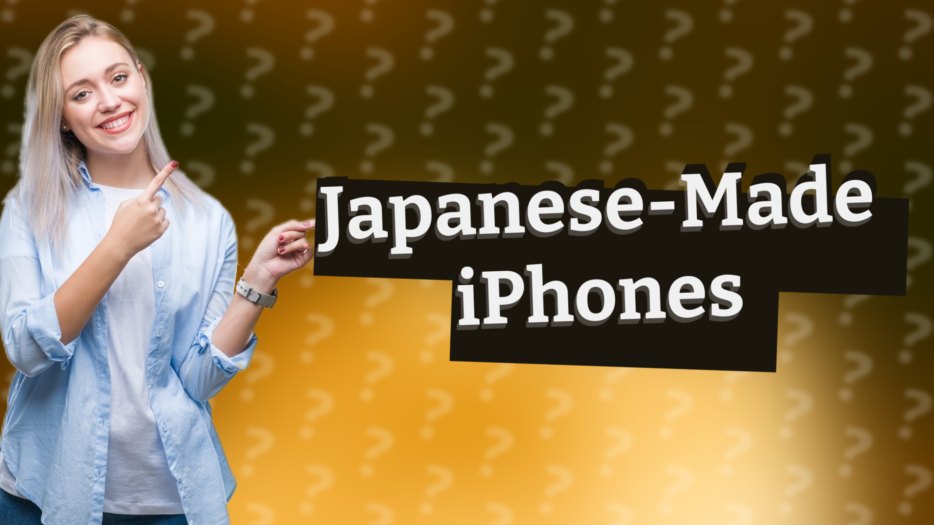 Japanese-Made iPhones
