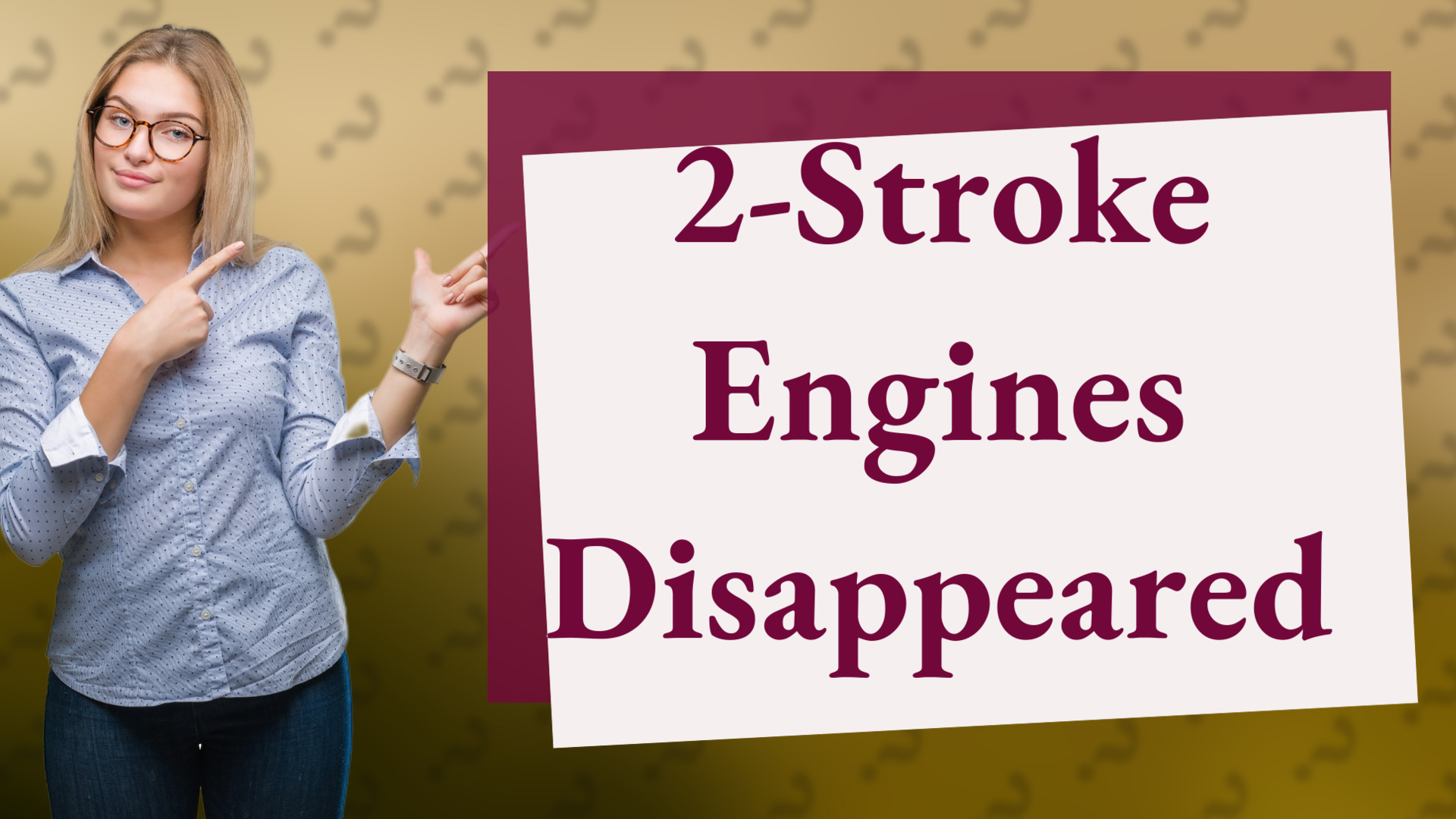 2-Stroke Engines Disappeared