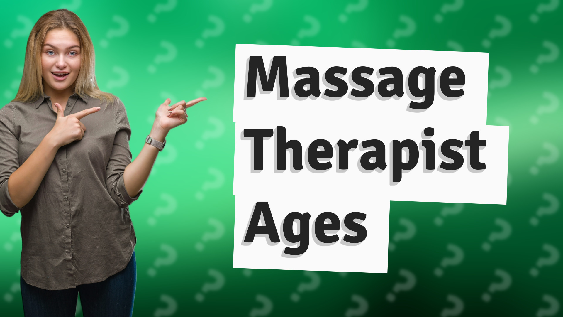 Massage Therapist Ages