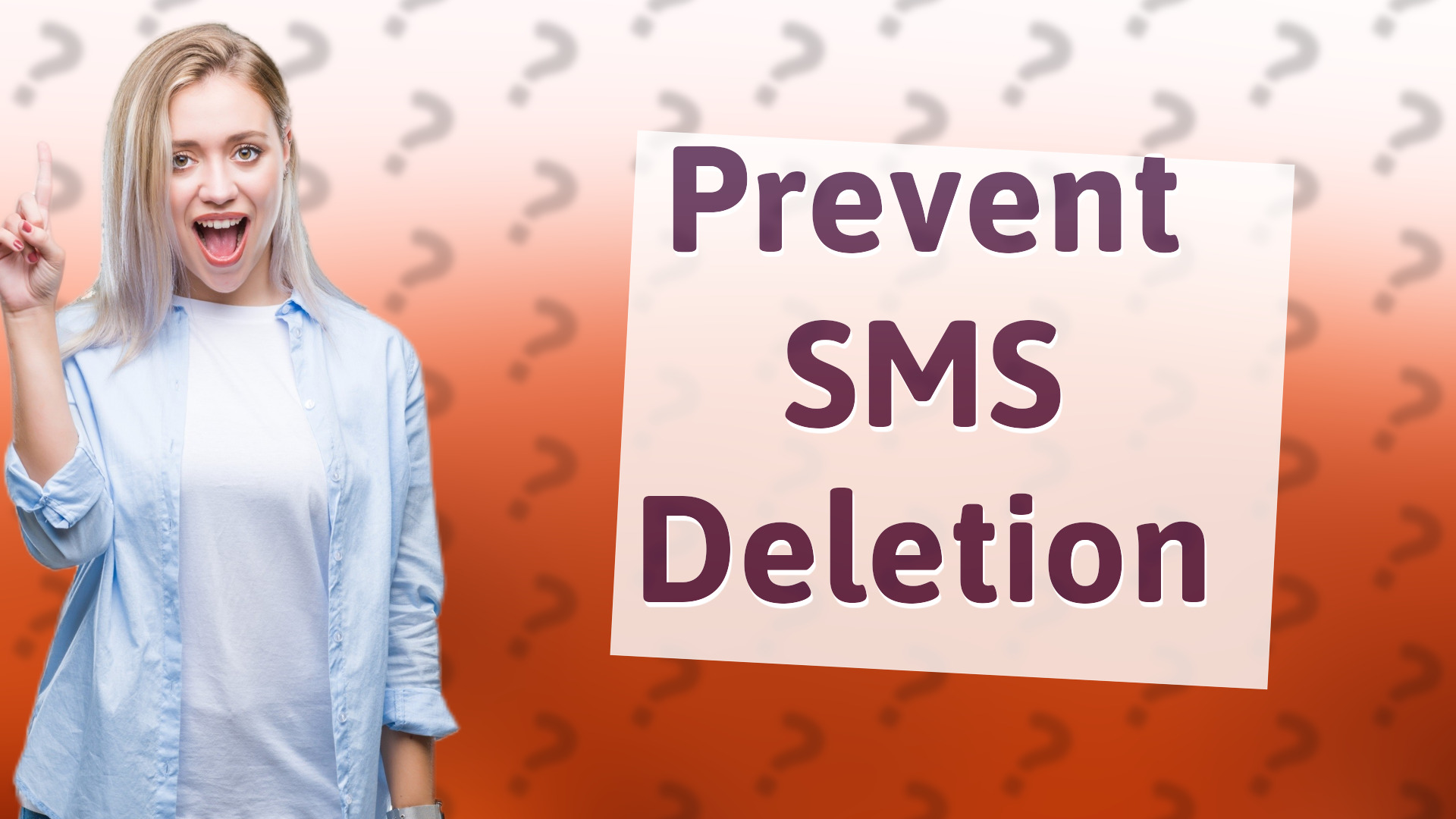 Prevent SMS Deletion