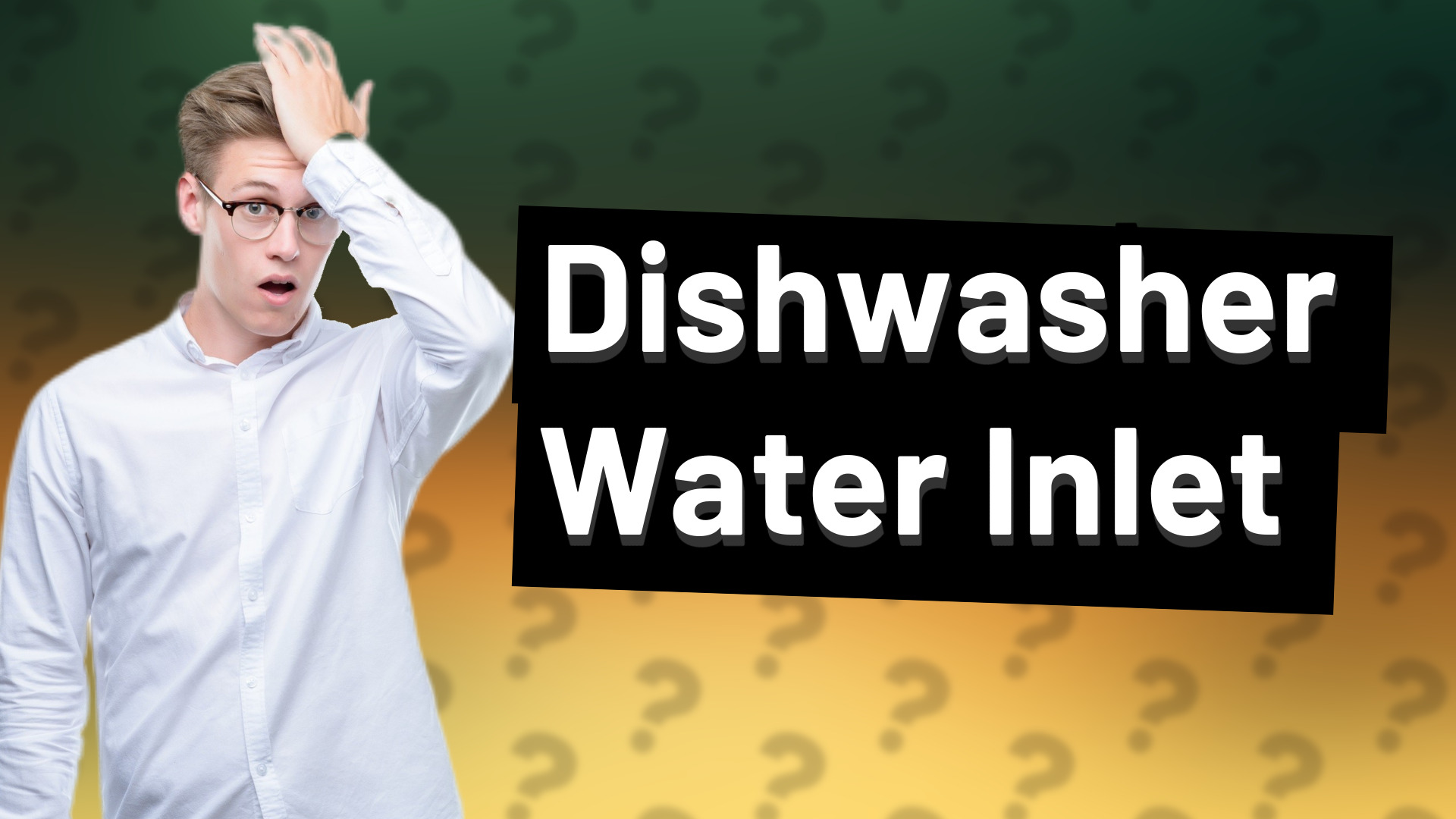 Dishwasher Water Inlet