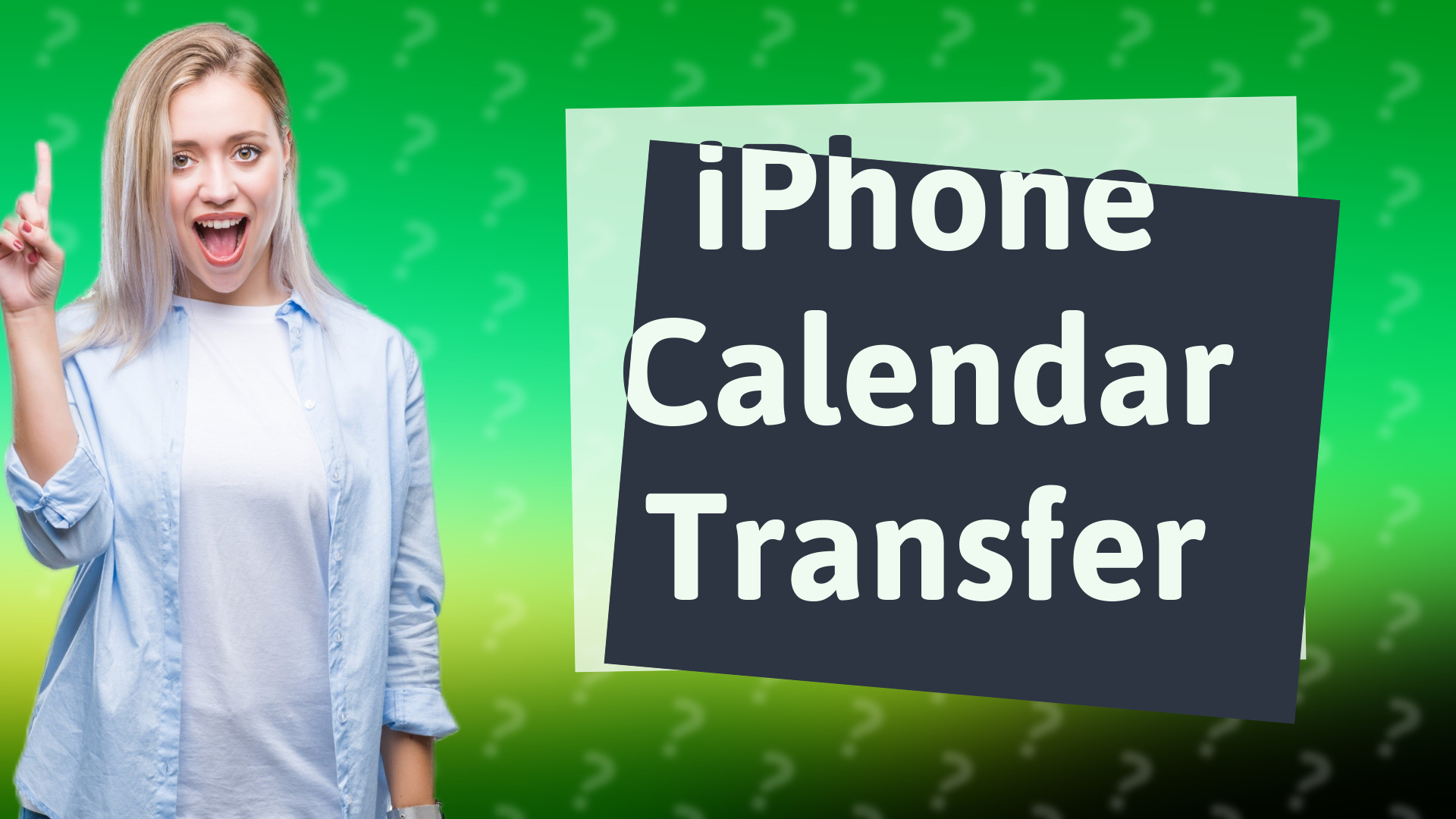 iPhone Calendar Transfer