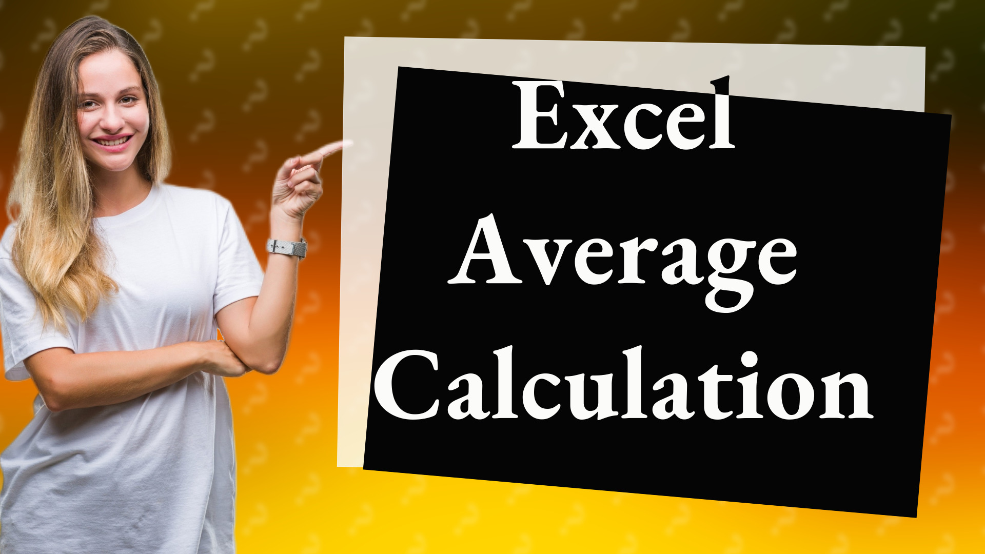 Excel Average Calculation