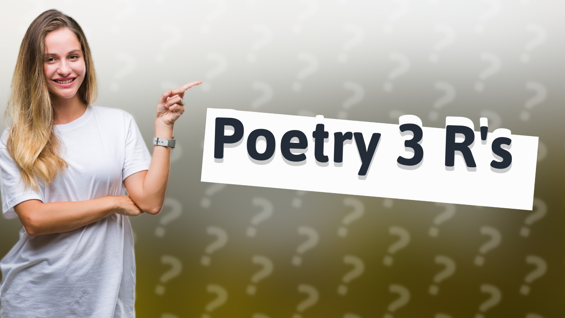 Poetry 3 R's