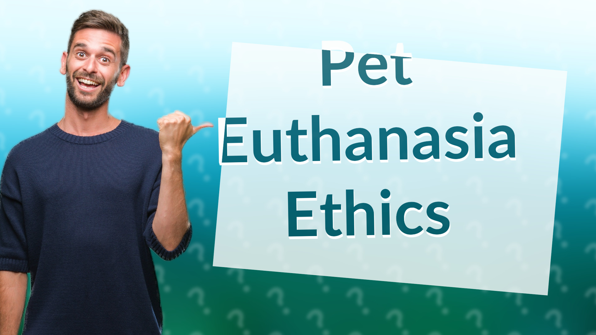 Pet Euthanasia Ethics
