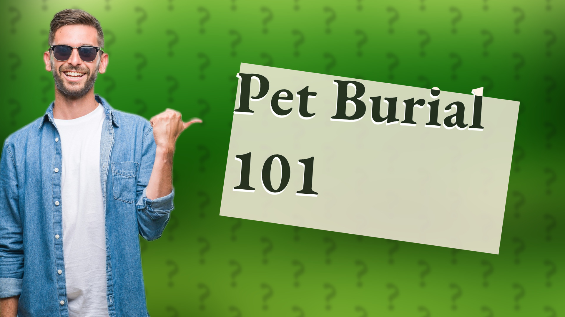 Pet Burial 101