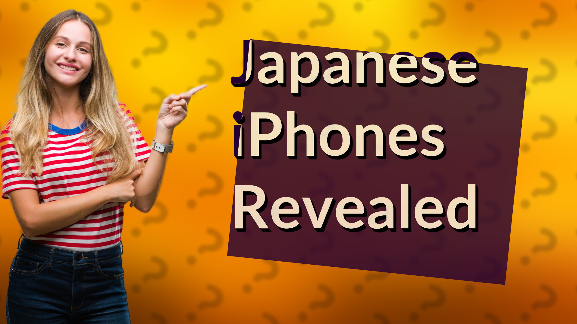 Japanese iPhones Revealed