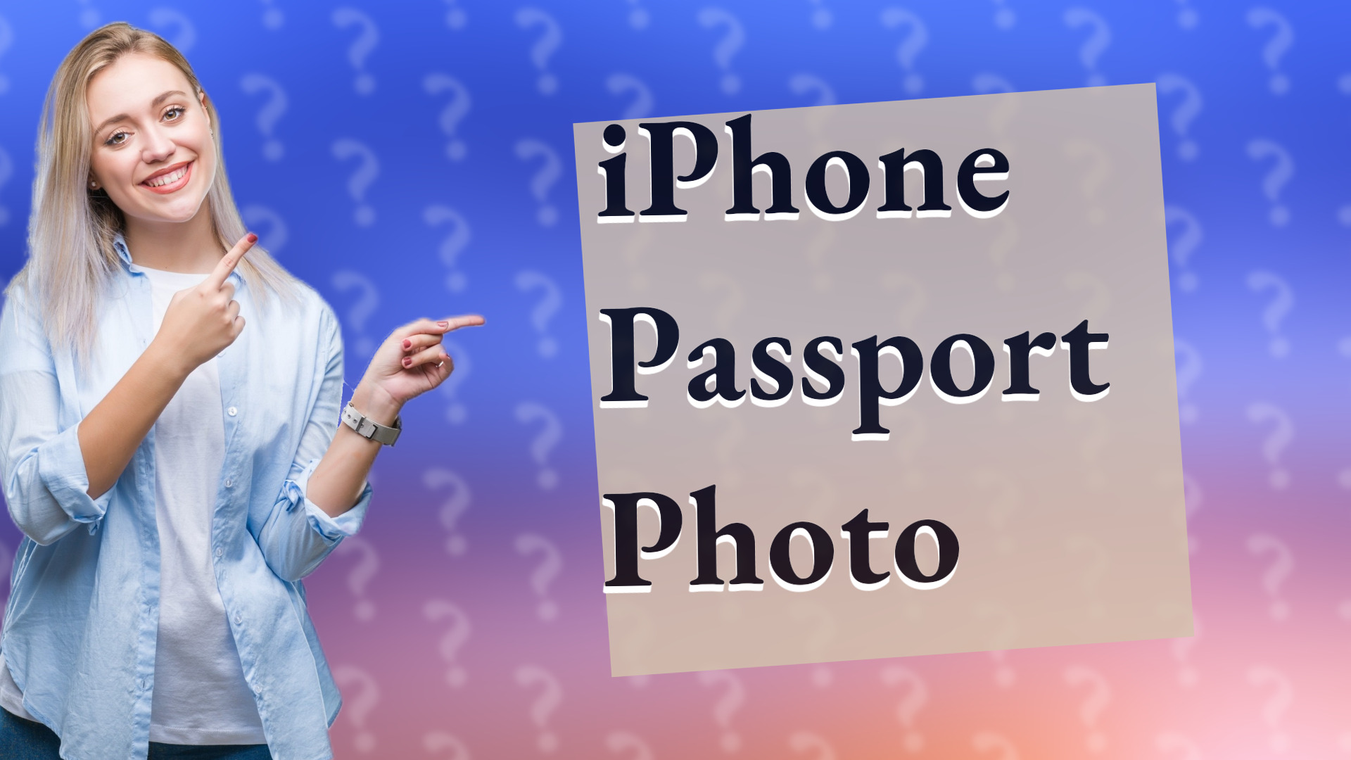 iPhone Passport Photo