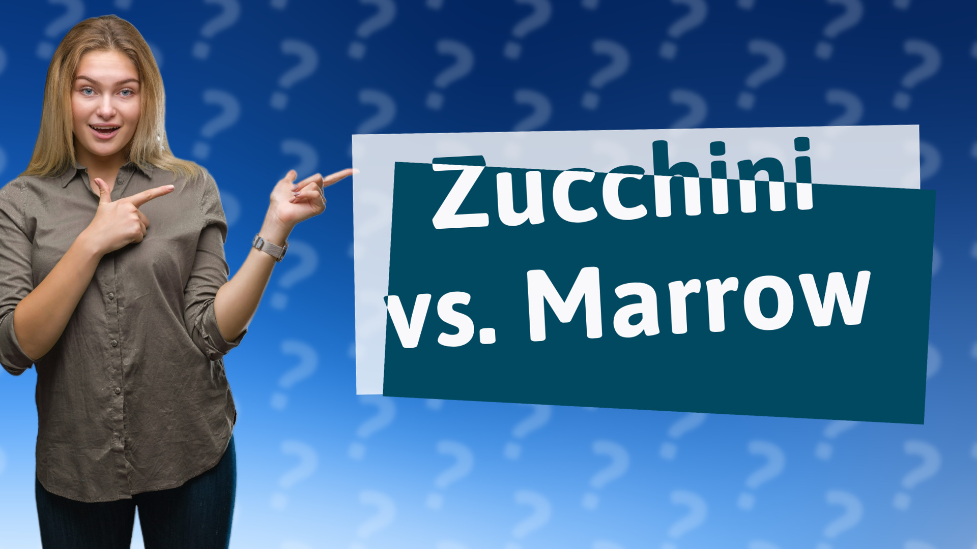 Zucchini vs. Marrow