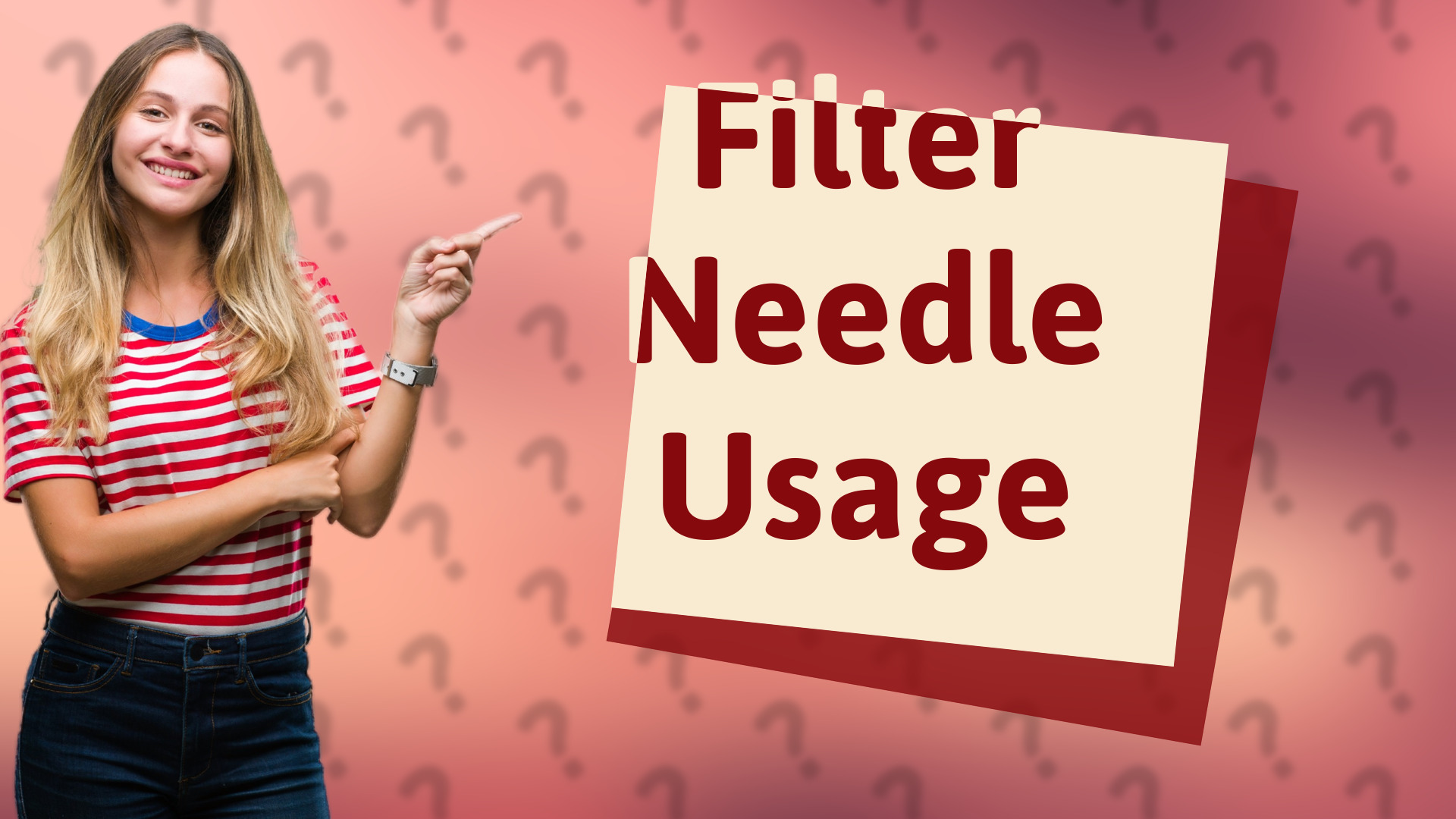 Filter Needle Usage