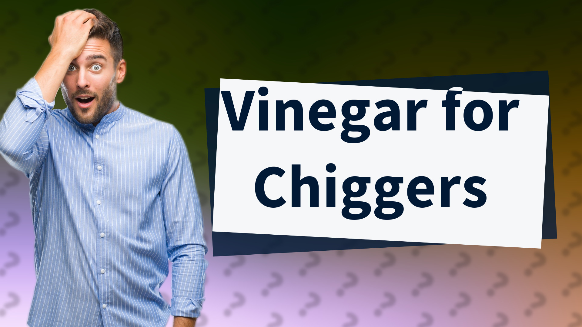 Vinegar for Chiggers