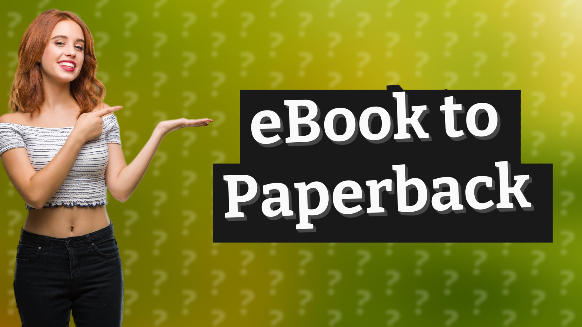 eBook to Paperback