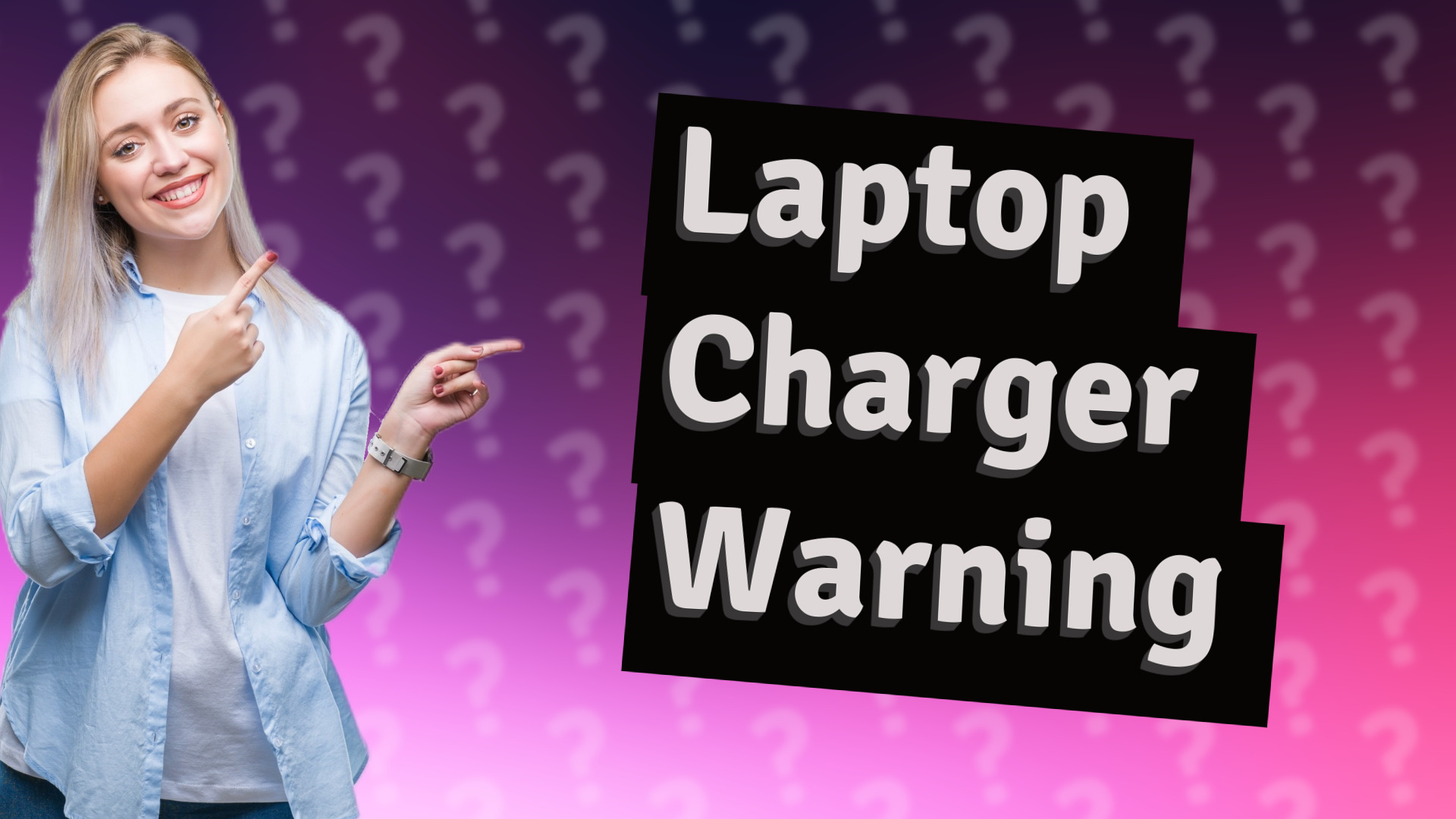 Laptop Charger Warning