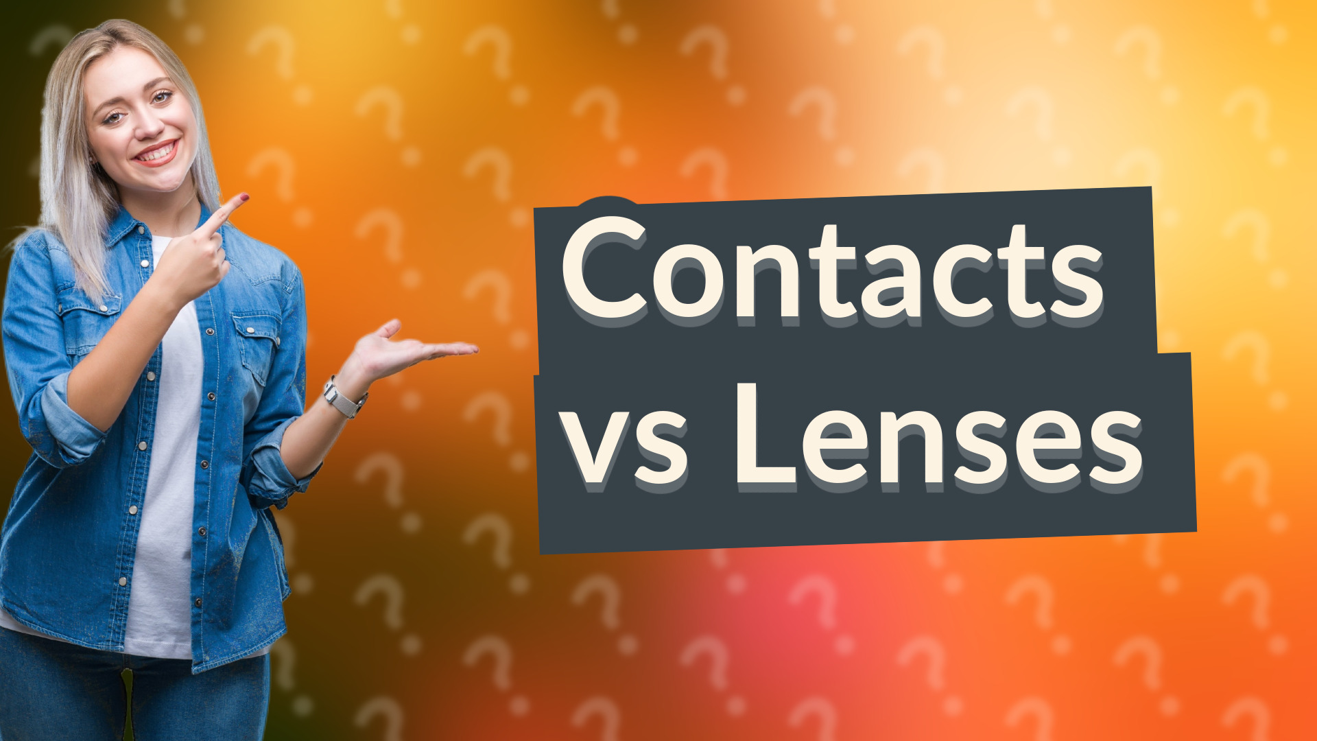 Contacts vs Lenses