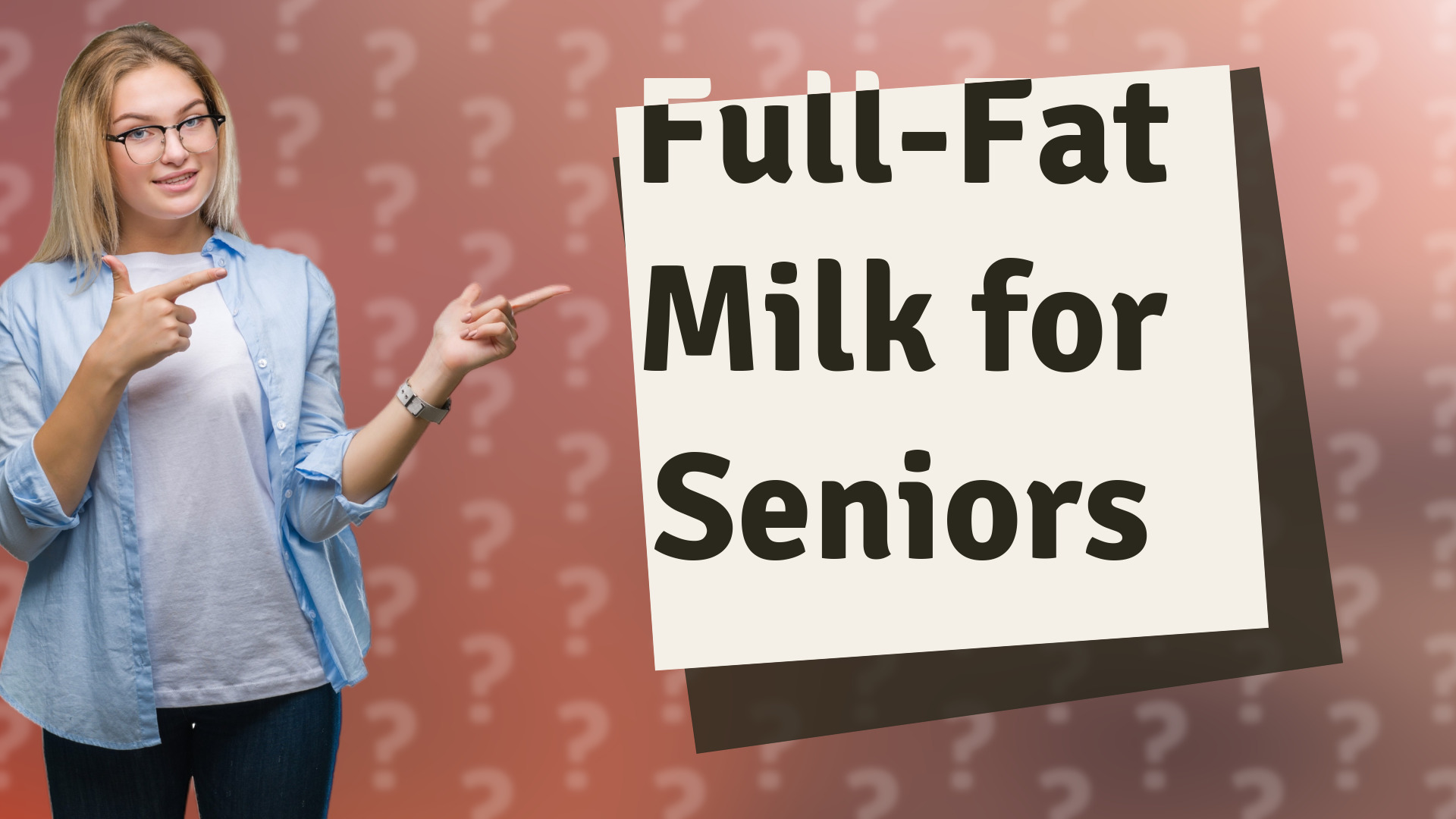 Full-Fat Milk for Seniors