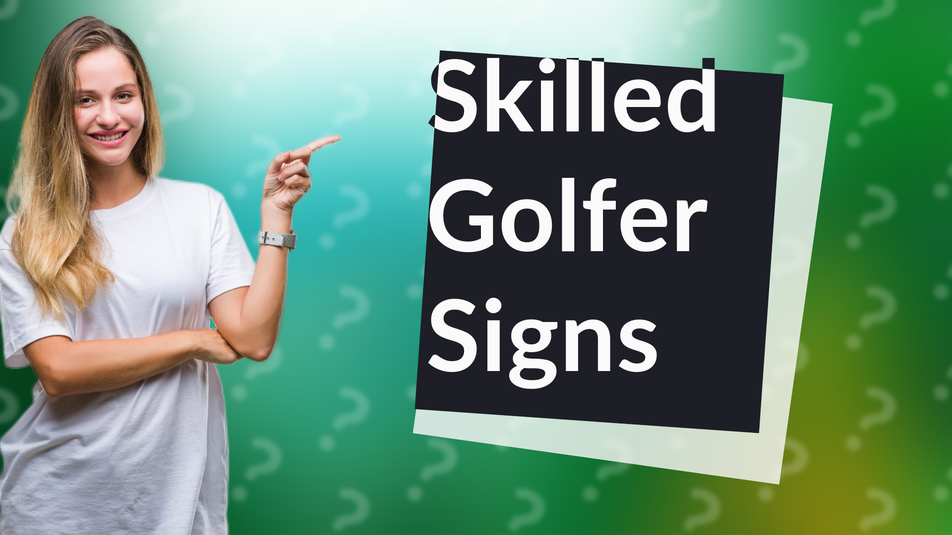 Skilled Golfer Signs