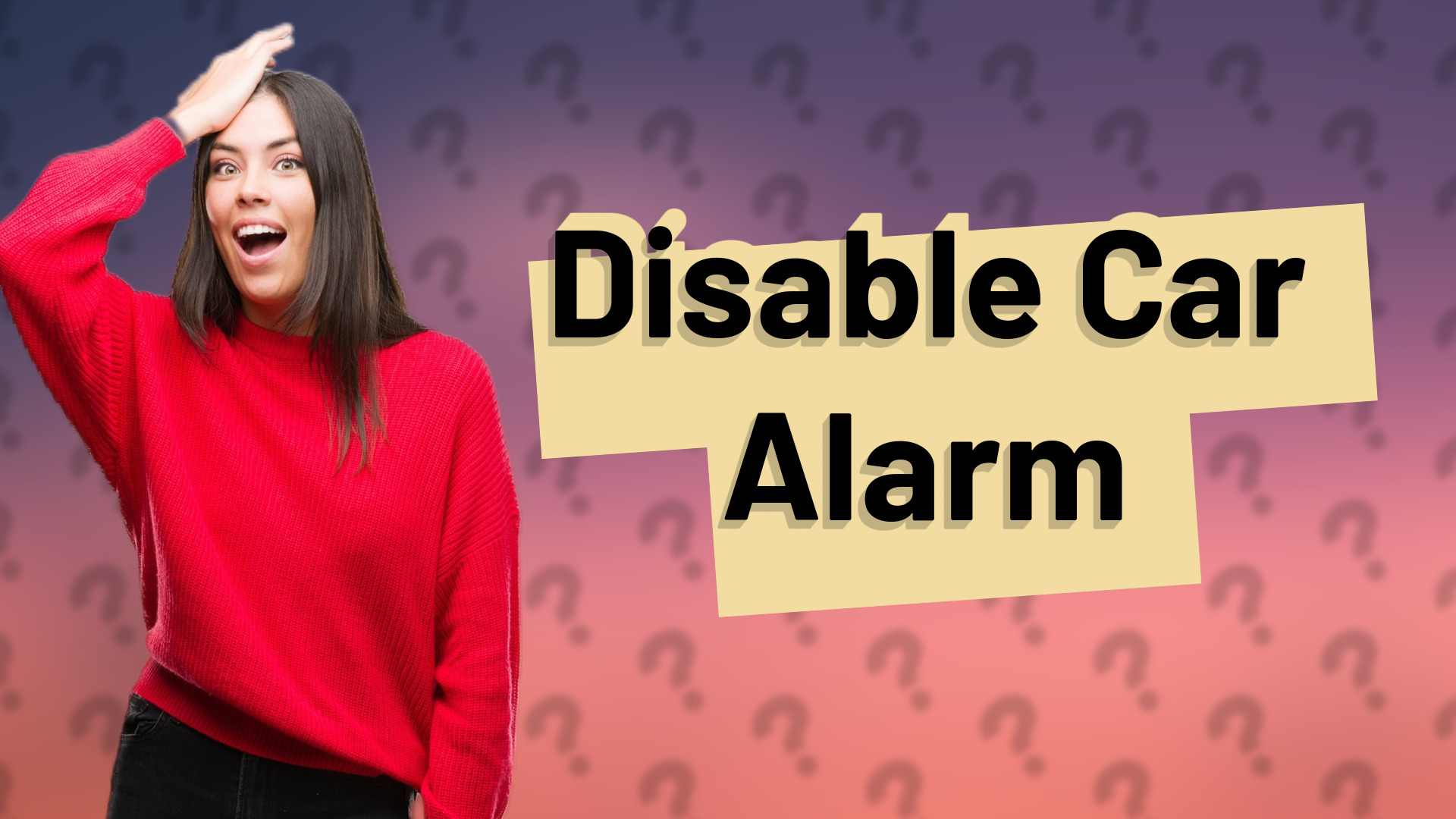 Disable Car Alarm