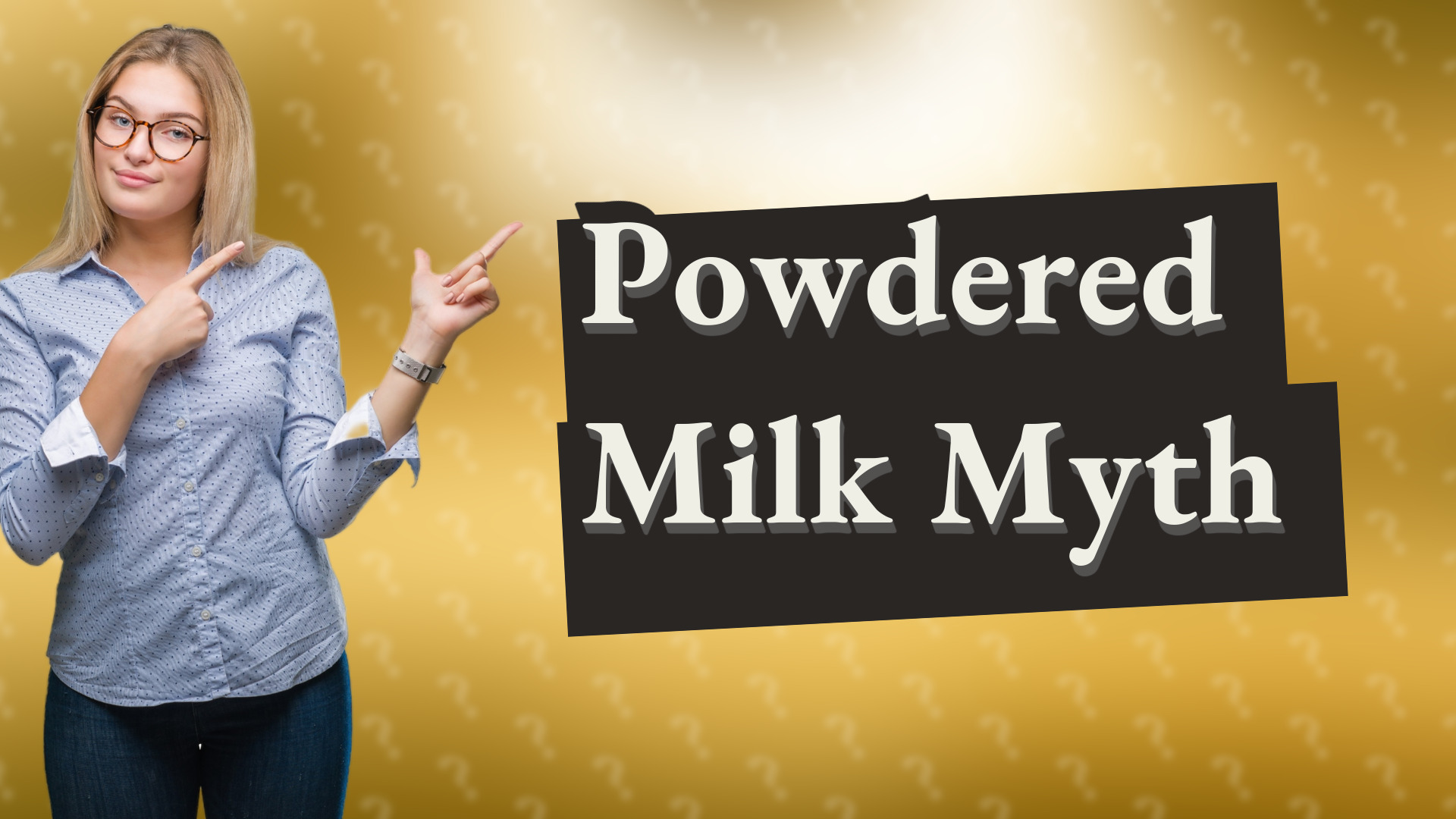 Powdered Milk Myth