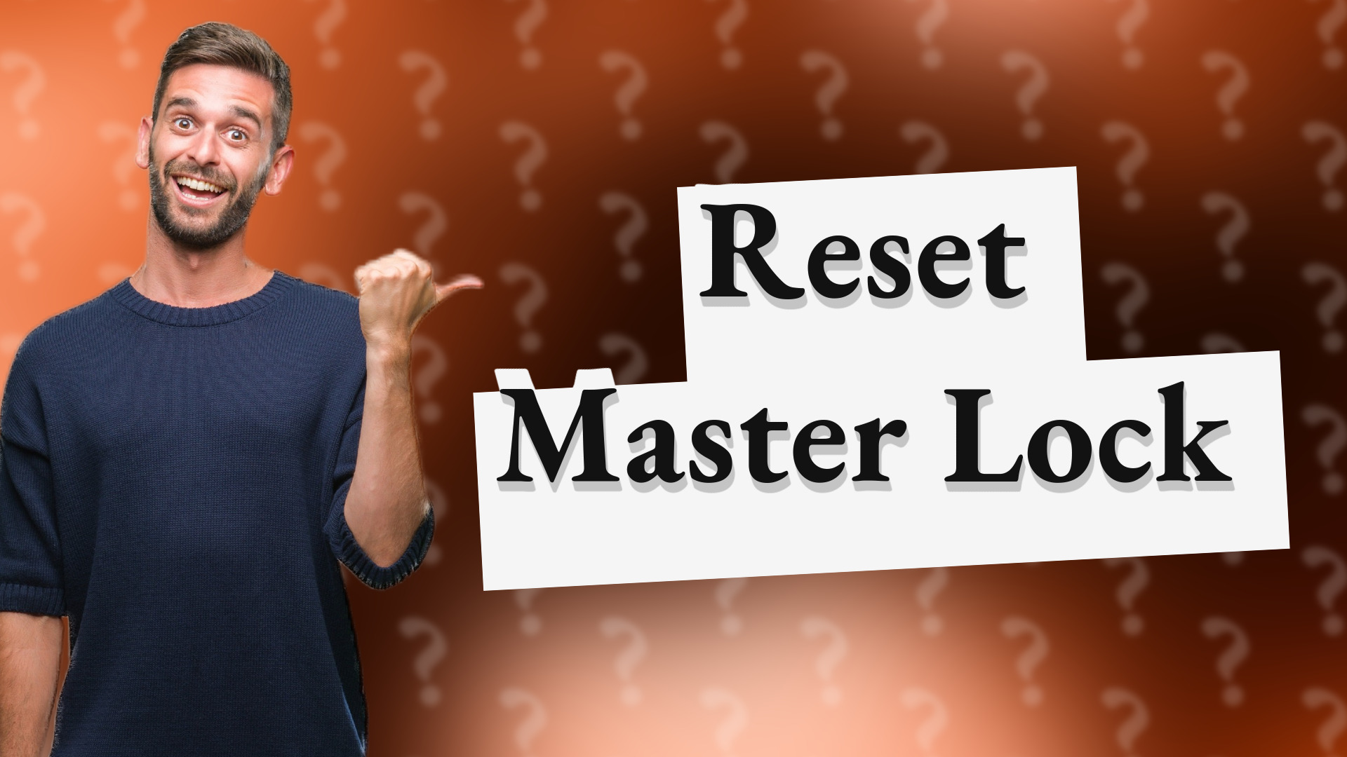 Reset Master Lock