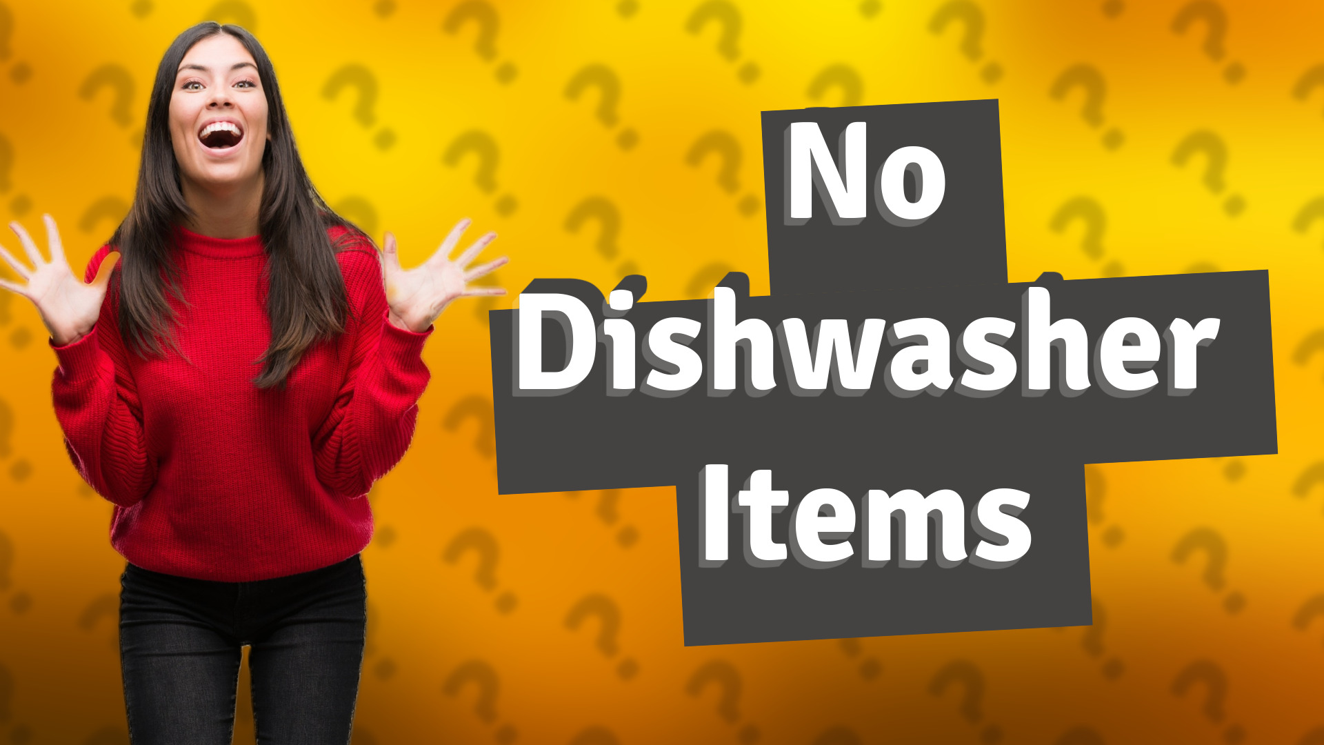 No Dishwasher Items
