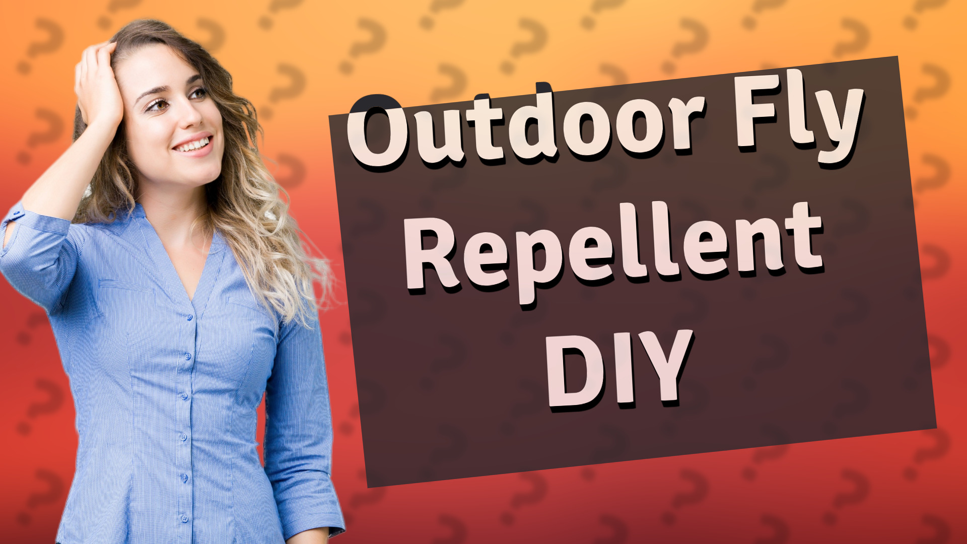 Outdoor Fly Repellent DIY