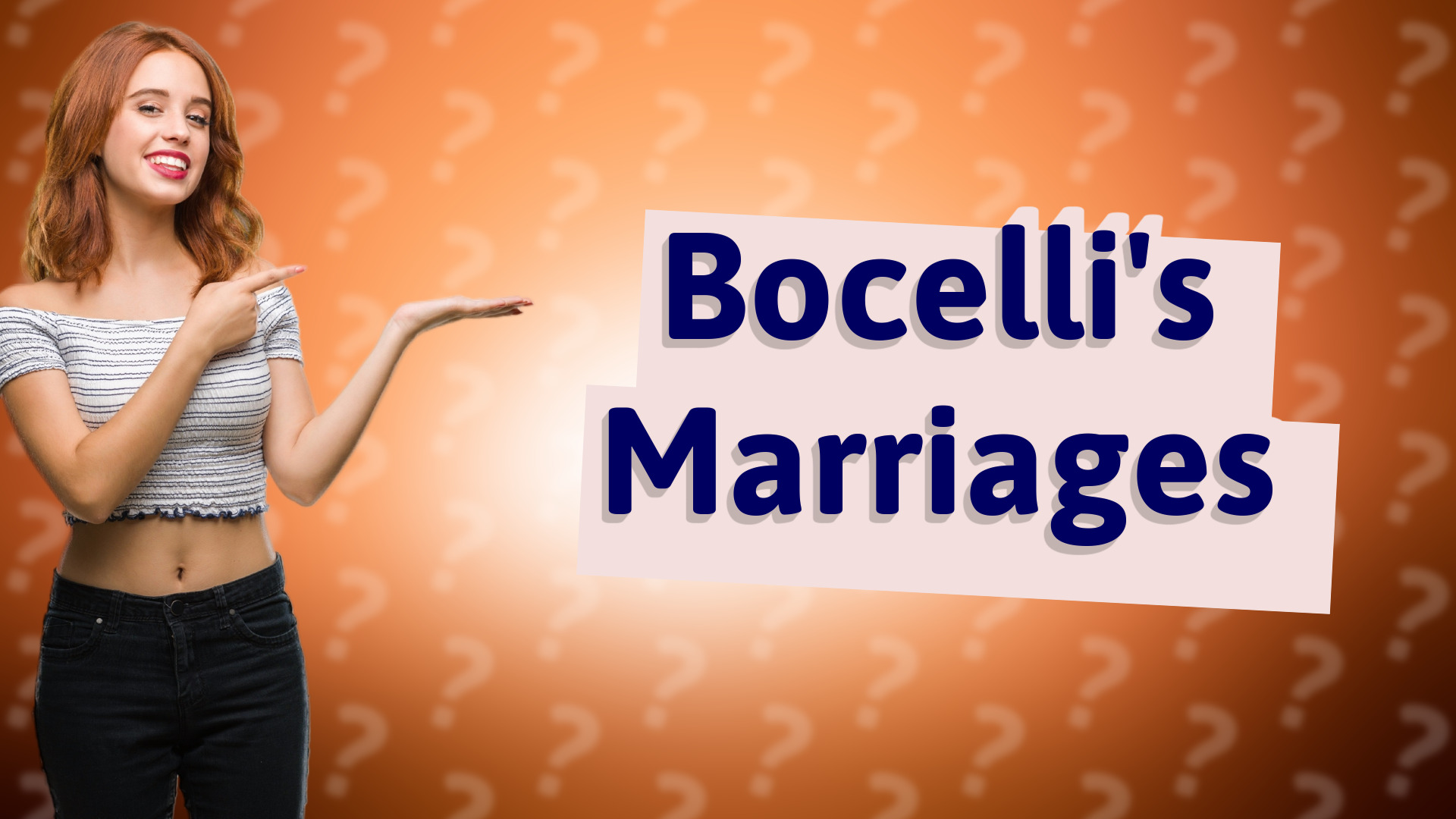 Bocelli's Marriages