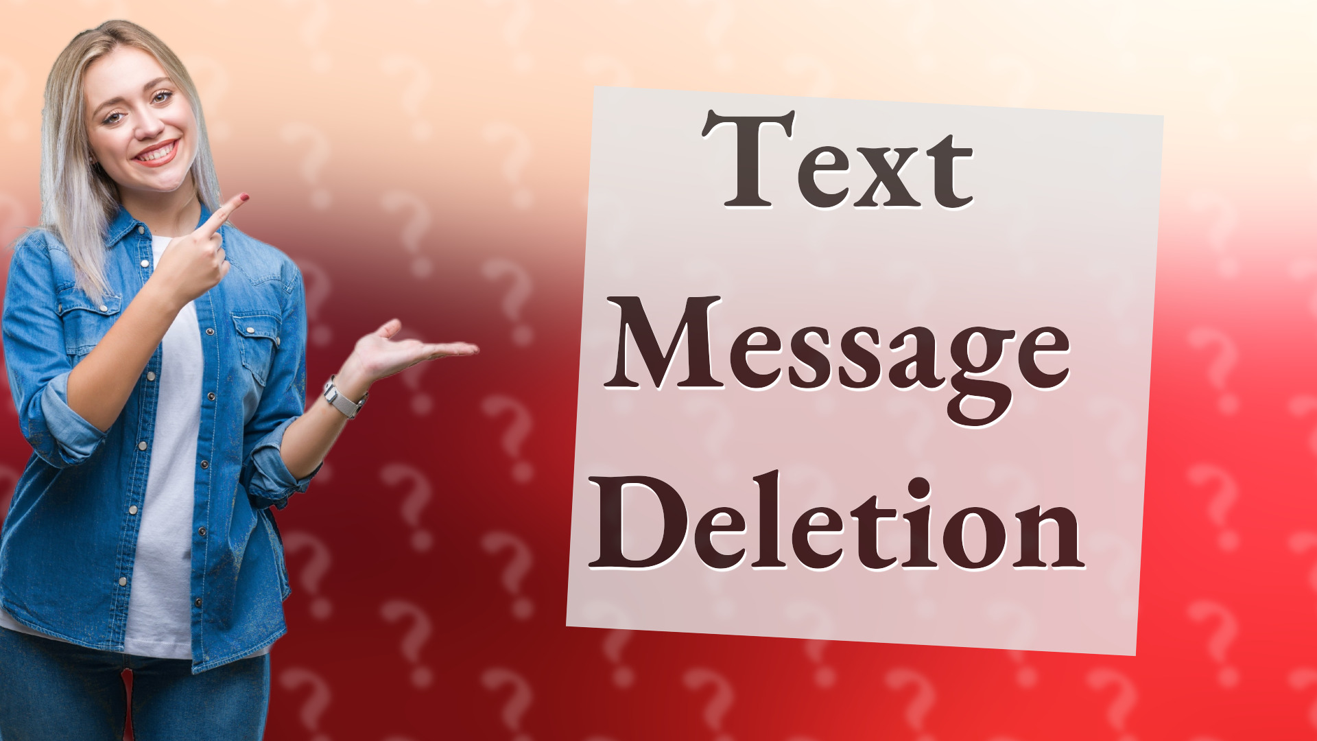 Text Message Deletion