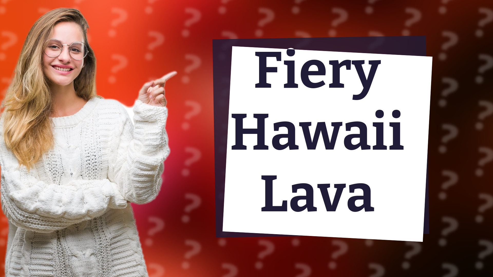 Fiery Hawaii Lava