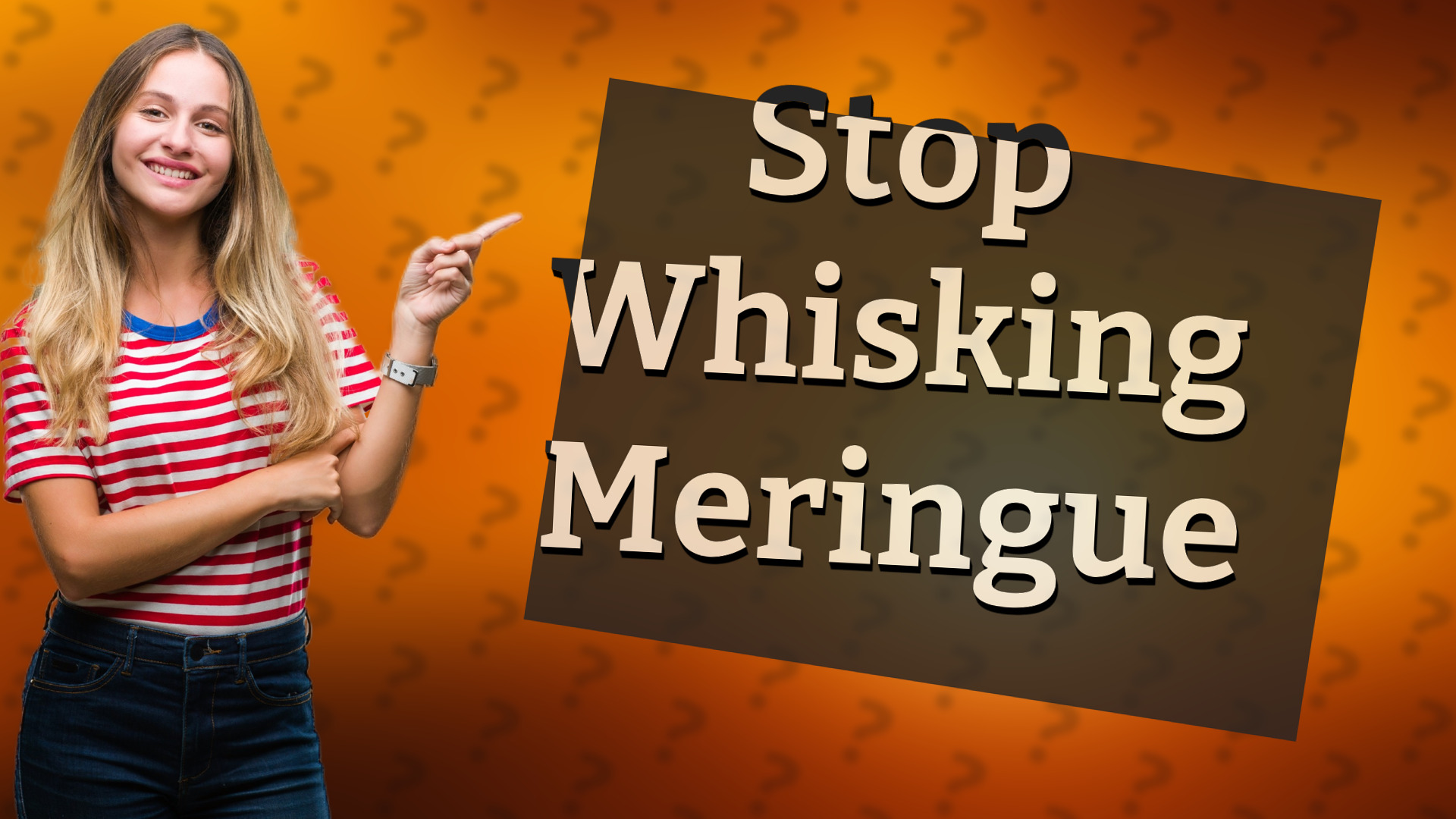 Stop Whisking Meringue