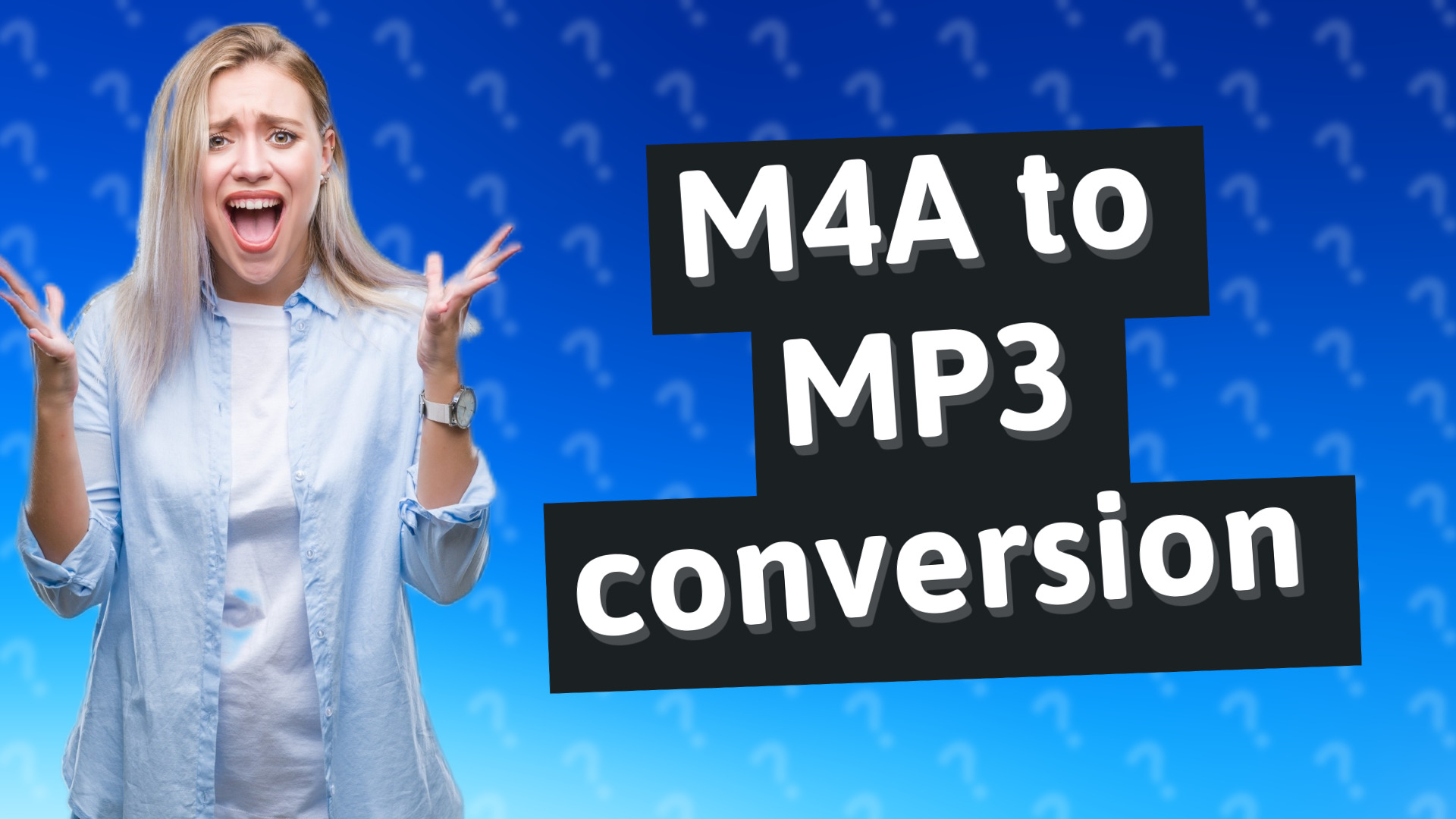 M4A to MP3 conversion