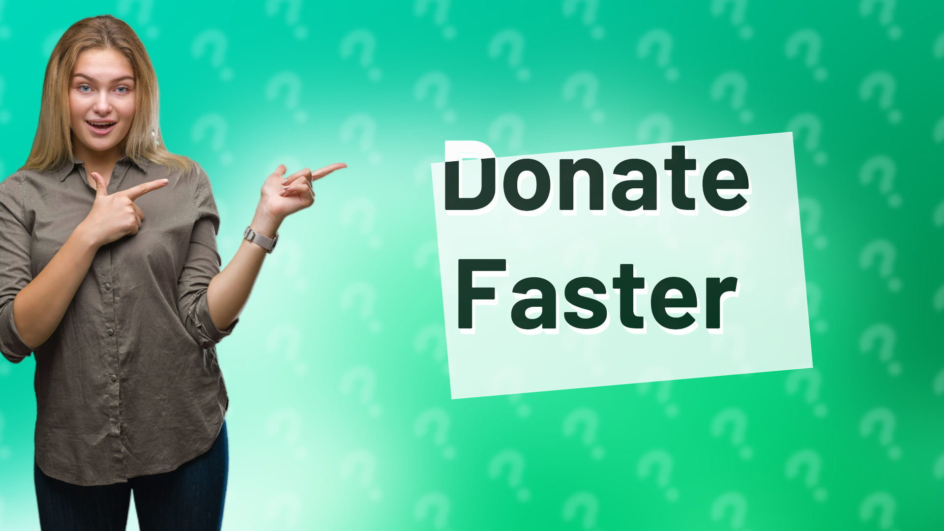 Donate Faster