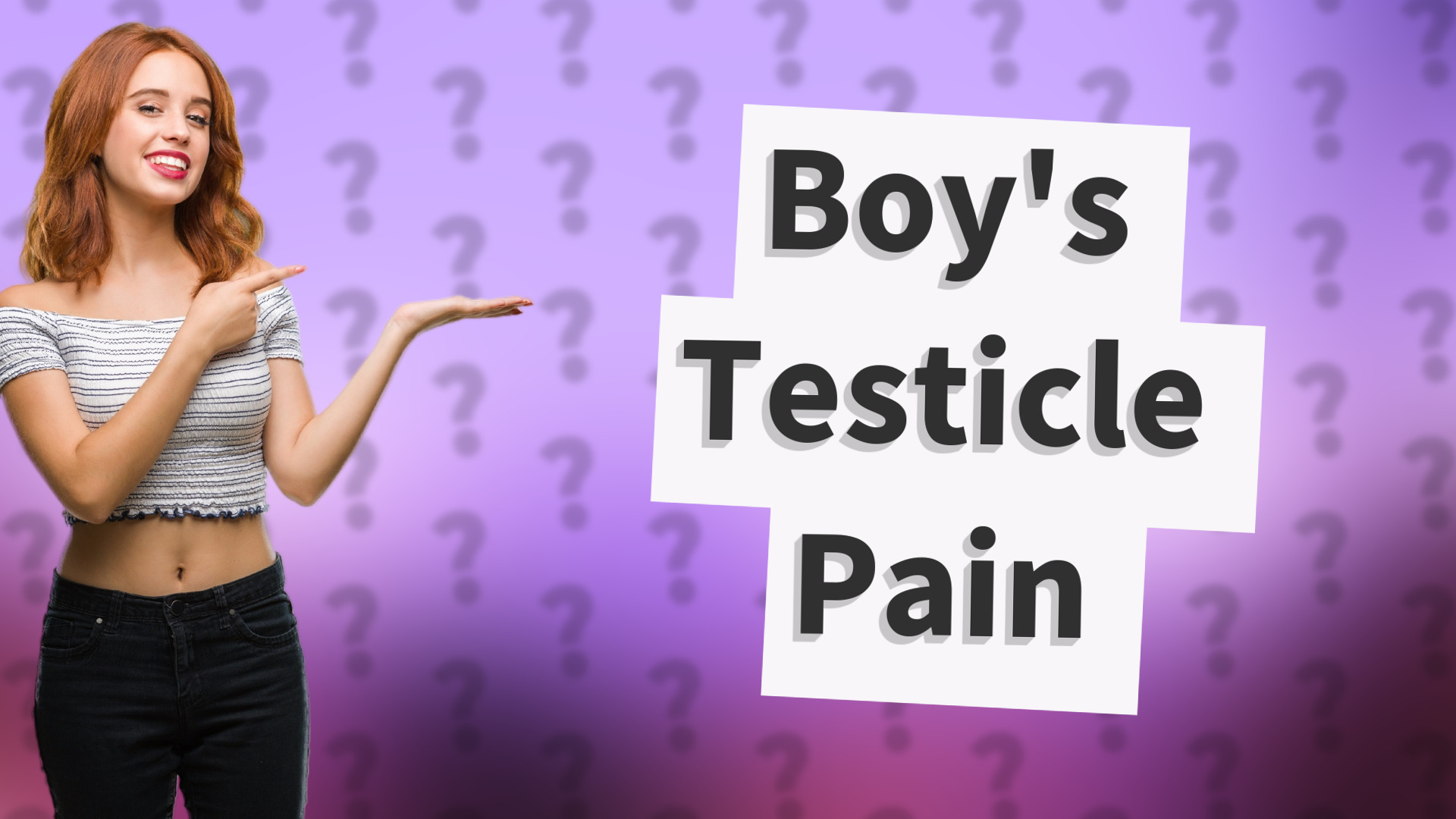 Boy's Testicle Pain