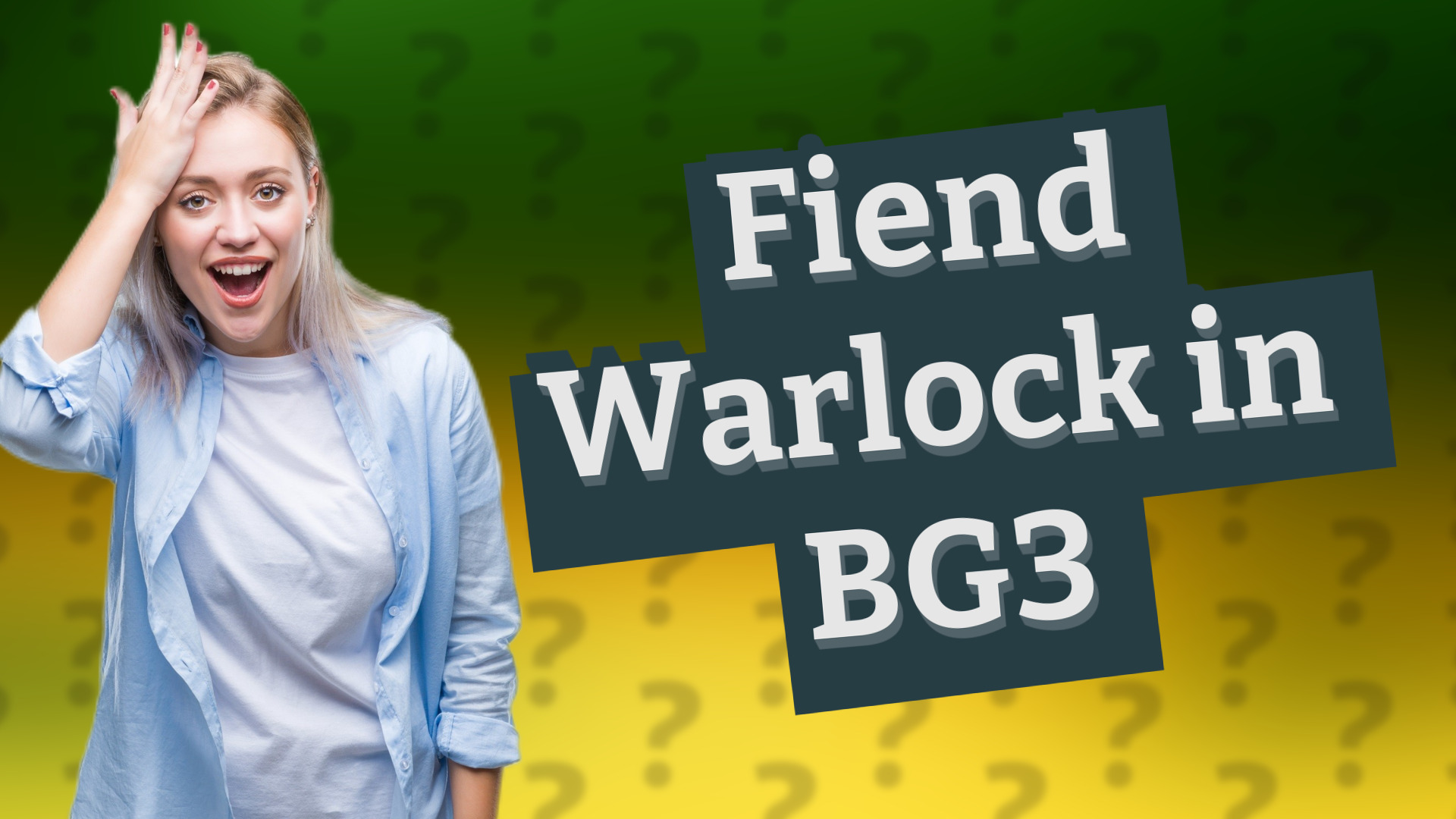 Fiend Warlock in BG3