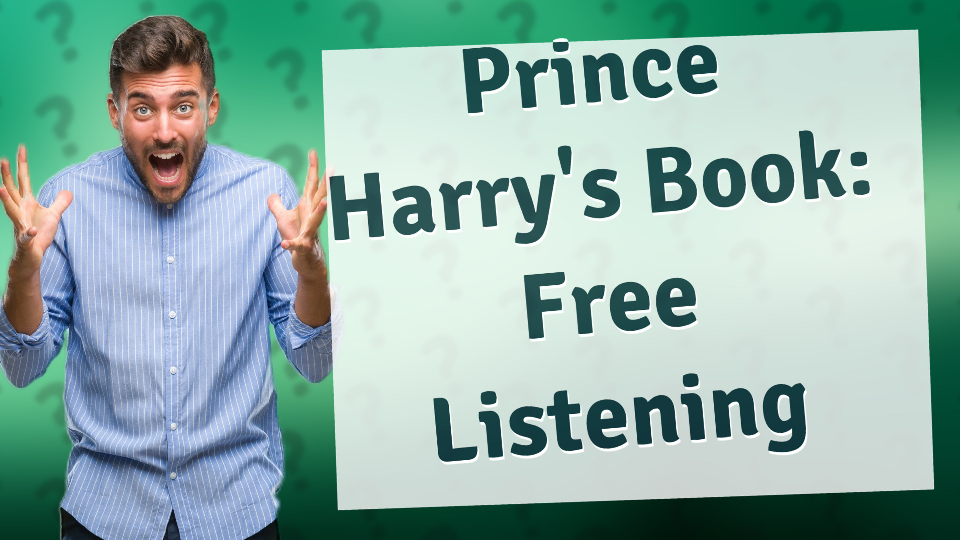 Prince Harry's Book: Free Listening