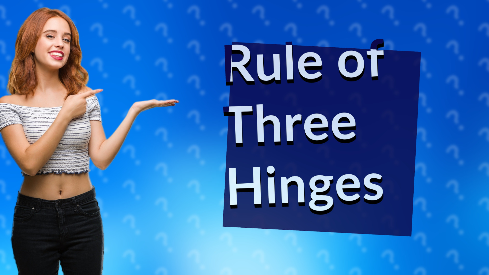 Rule of Three Hinges