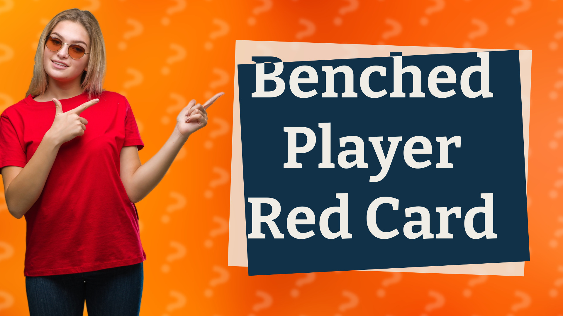 Benched Player Red Card