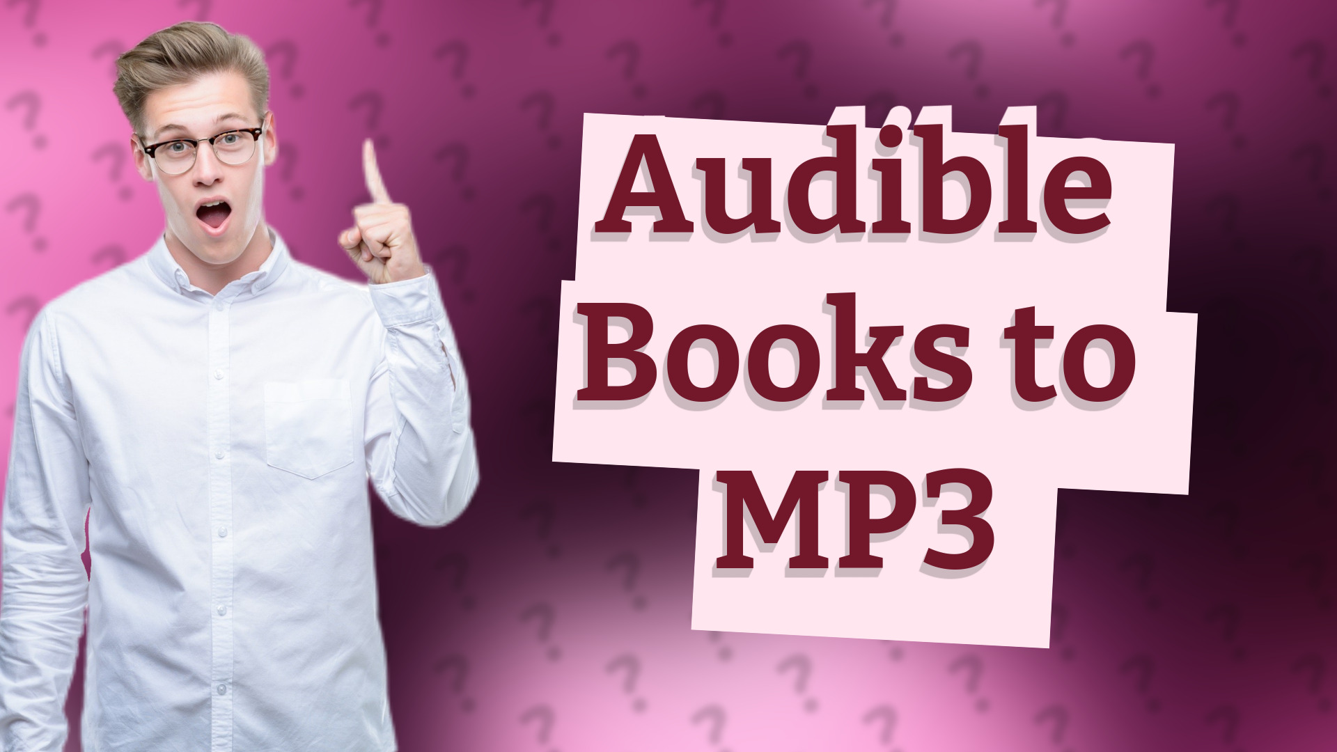 Audible Books to MP3