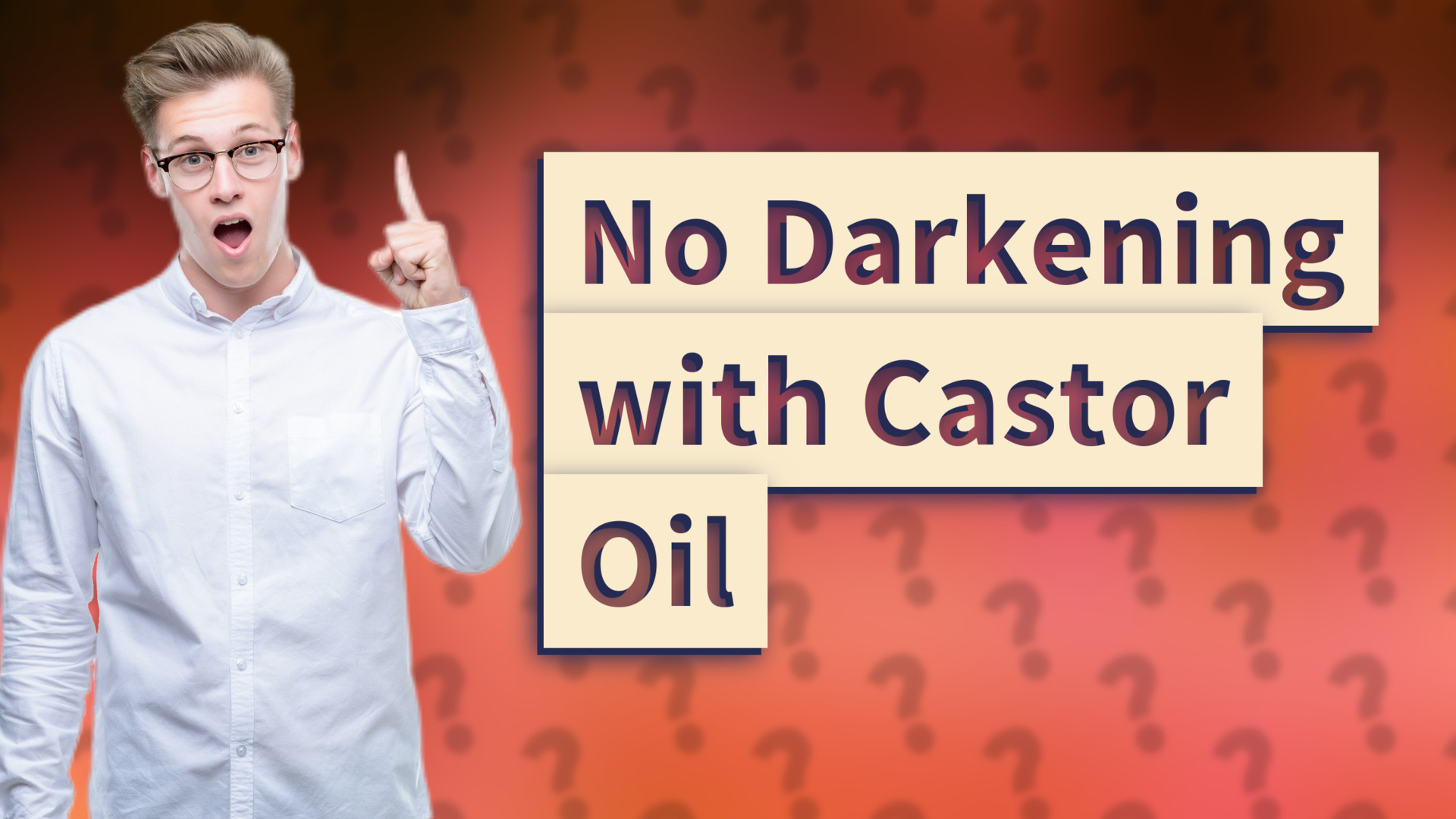 No Darkening with Castor Oil