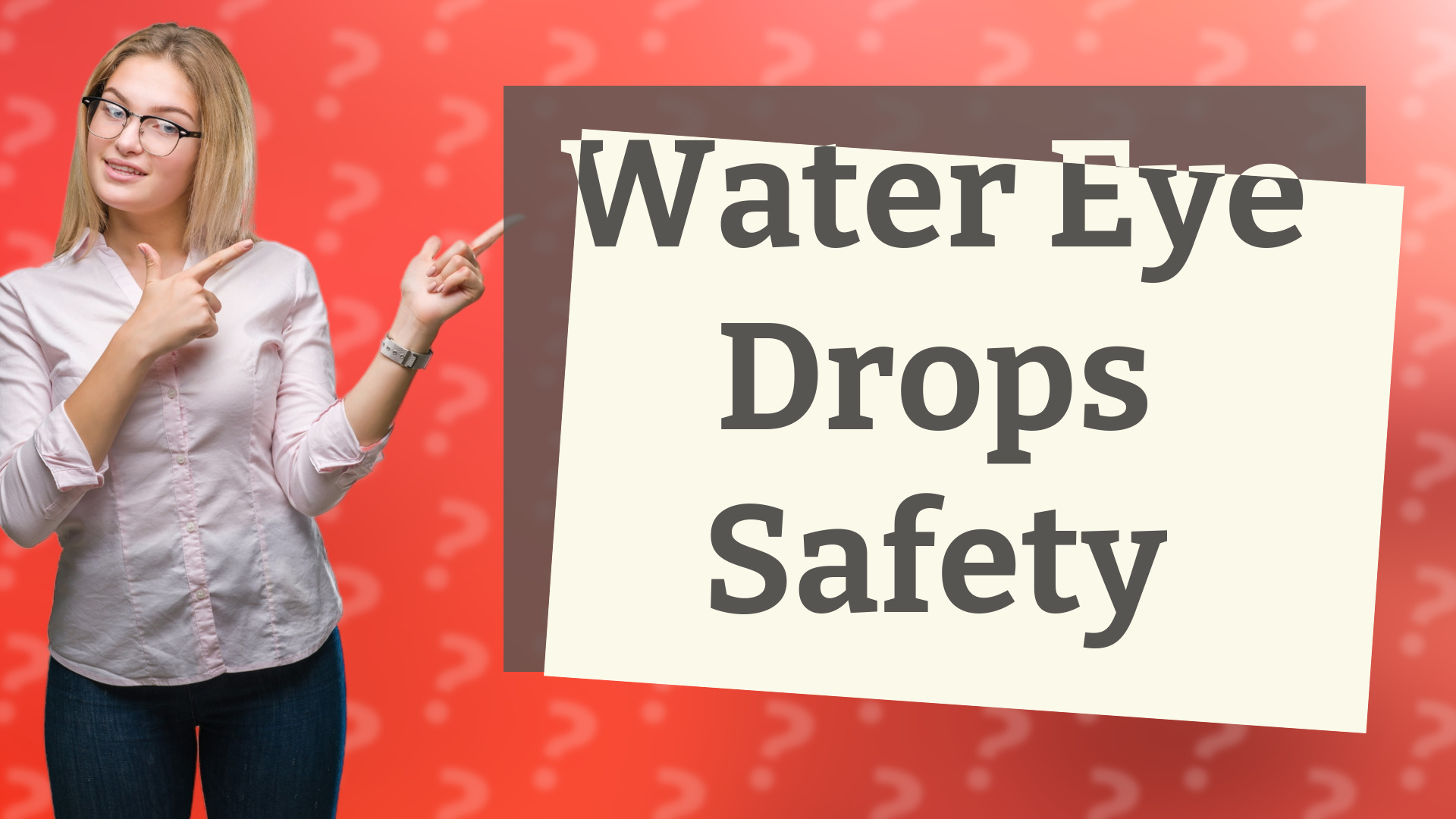 Water Eye Drops Safety
