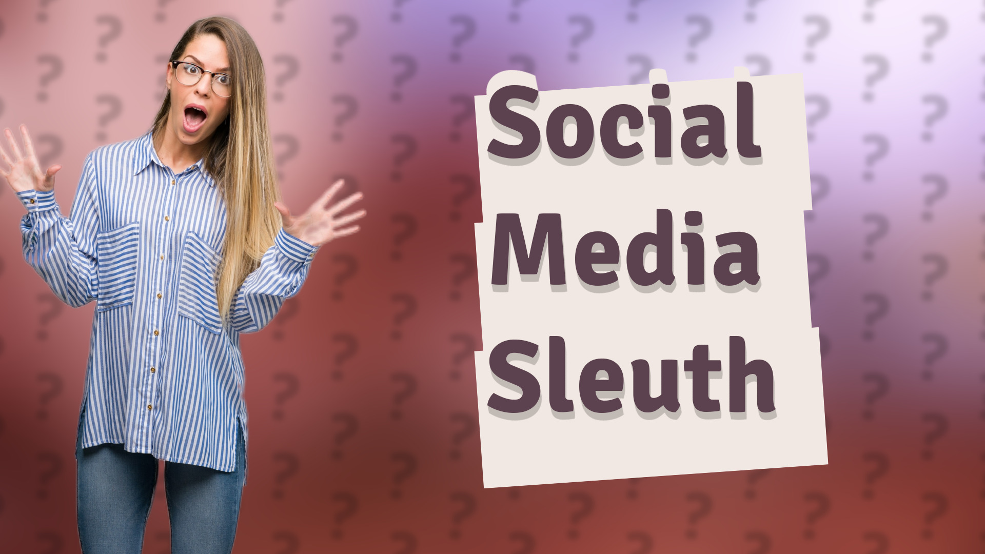 Social Media Sleuth