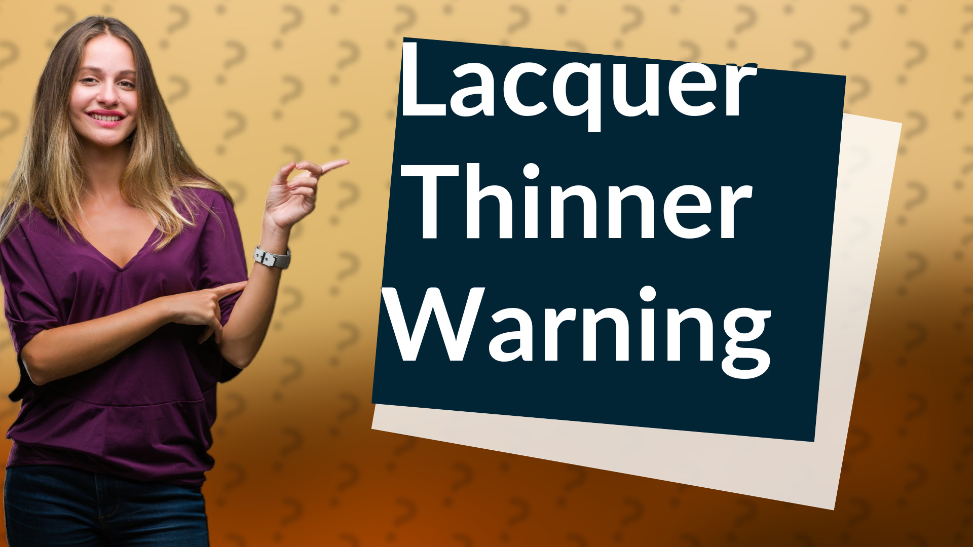 Lacquer Thinner Warning