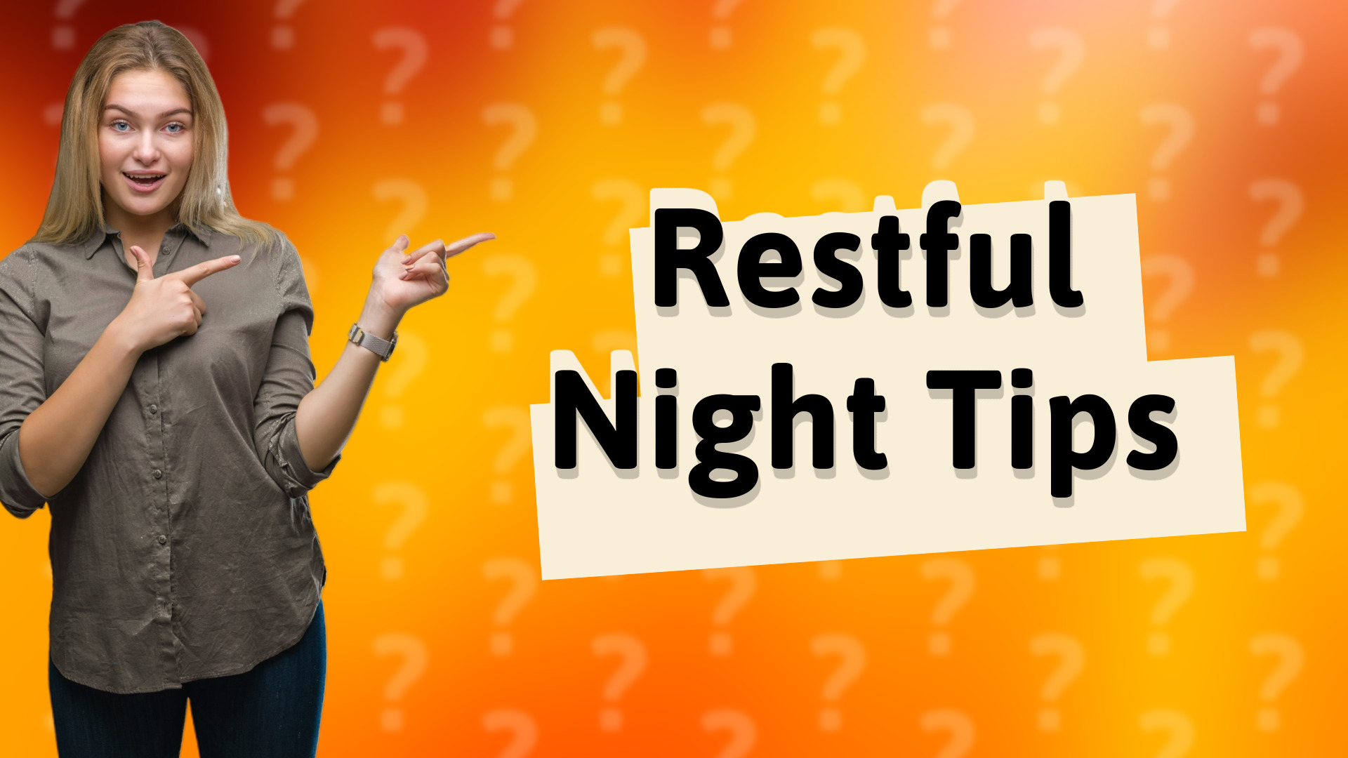 Restful Night Tips