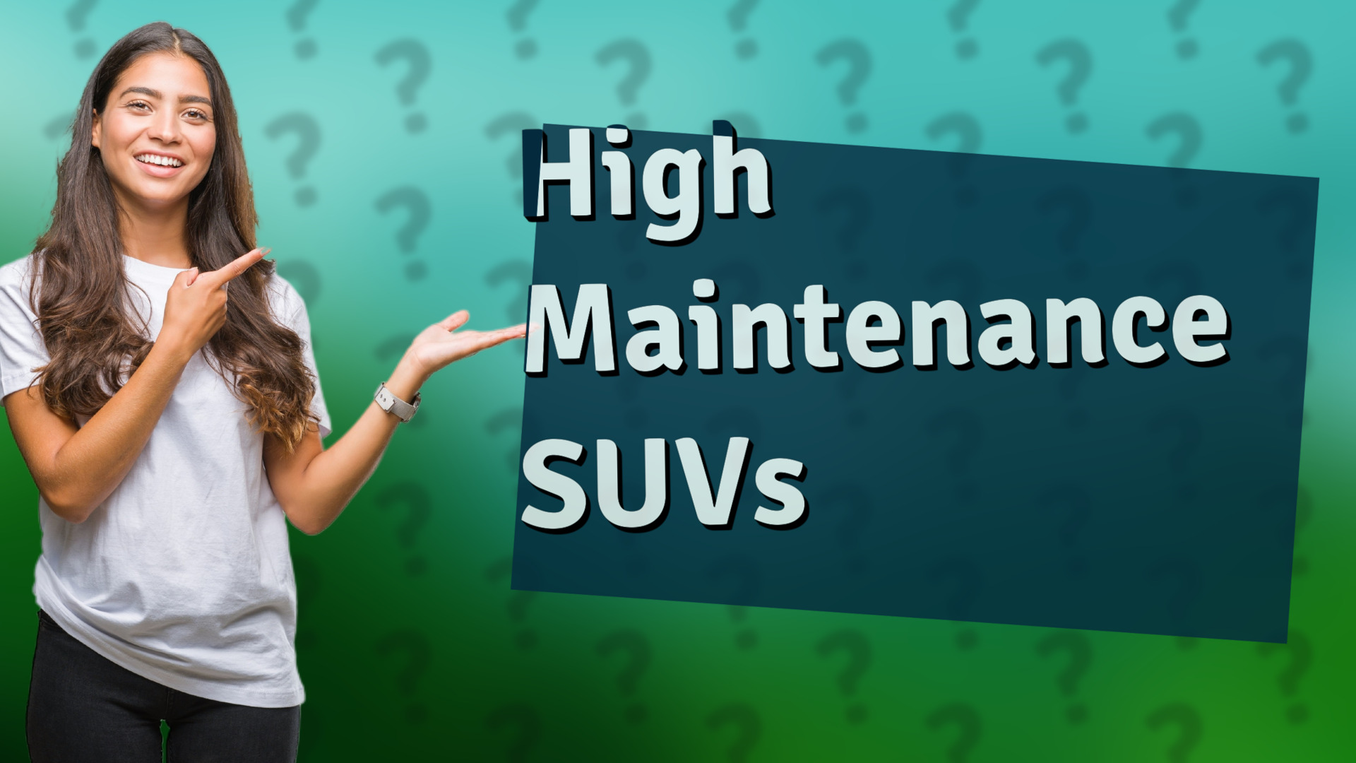 High Maintenance SUVs