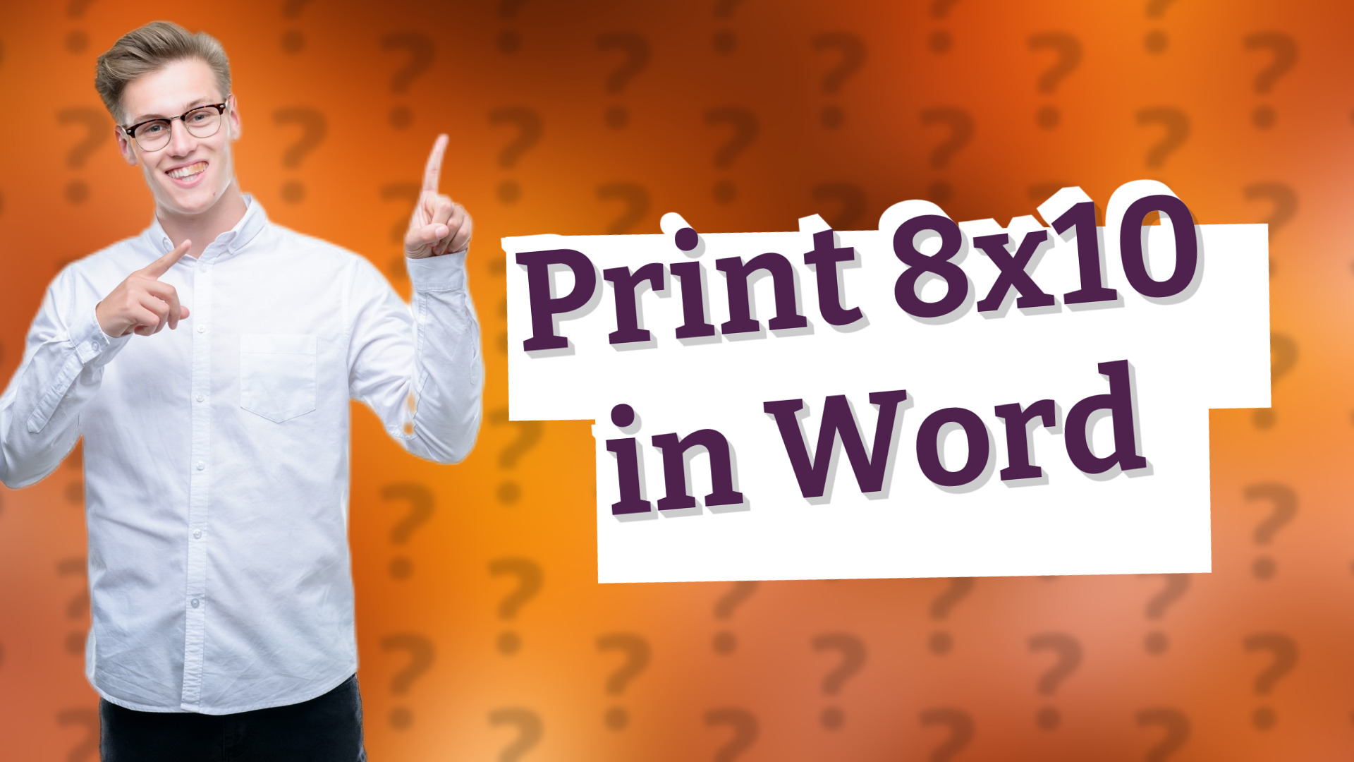 Print 8x10 in Word