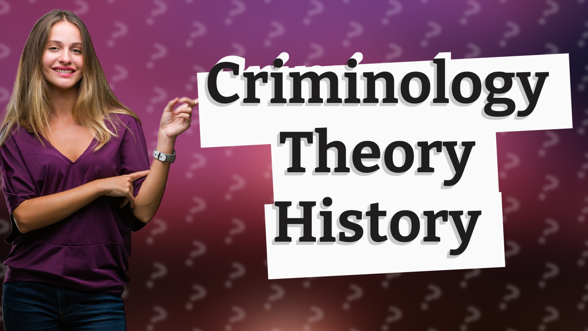 Criminology Theory History