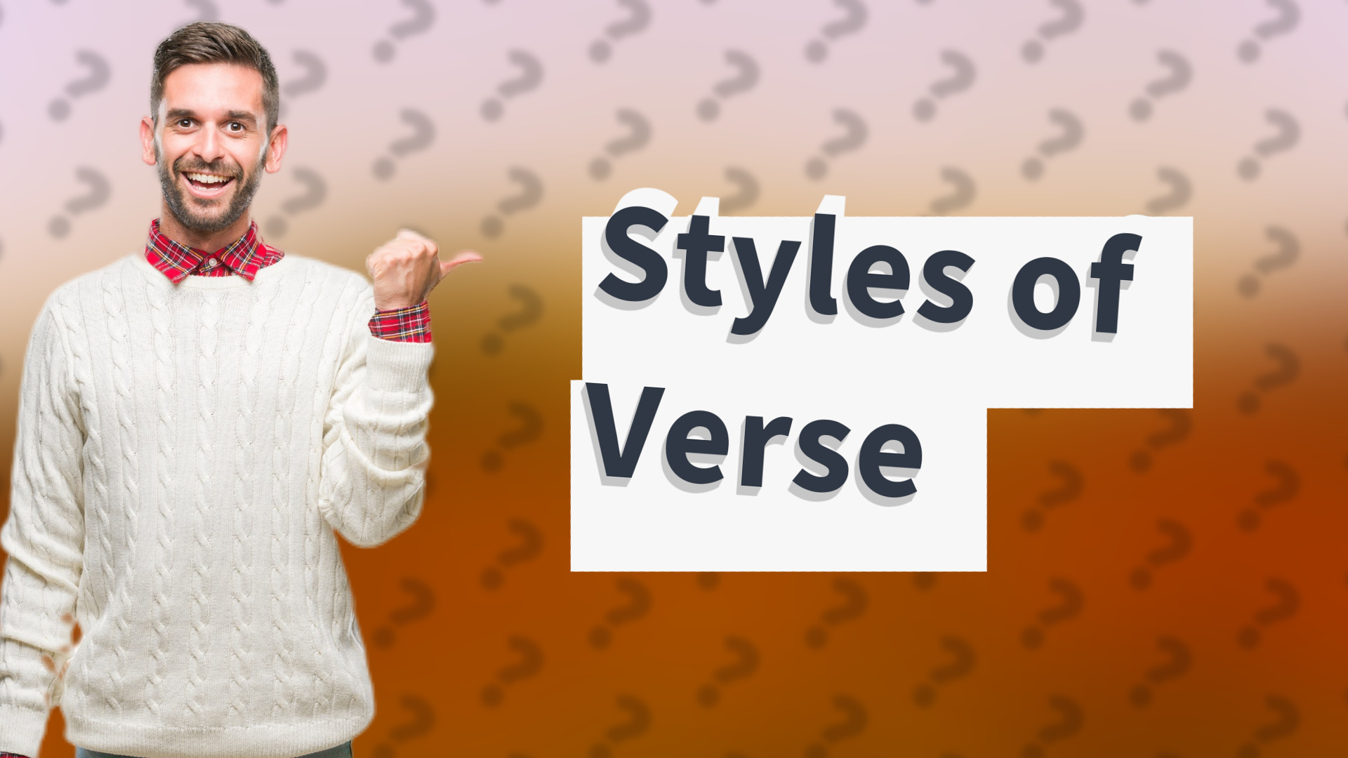 Styles of Verse