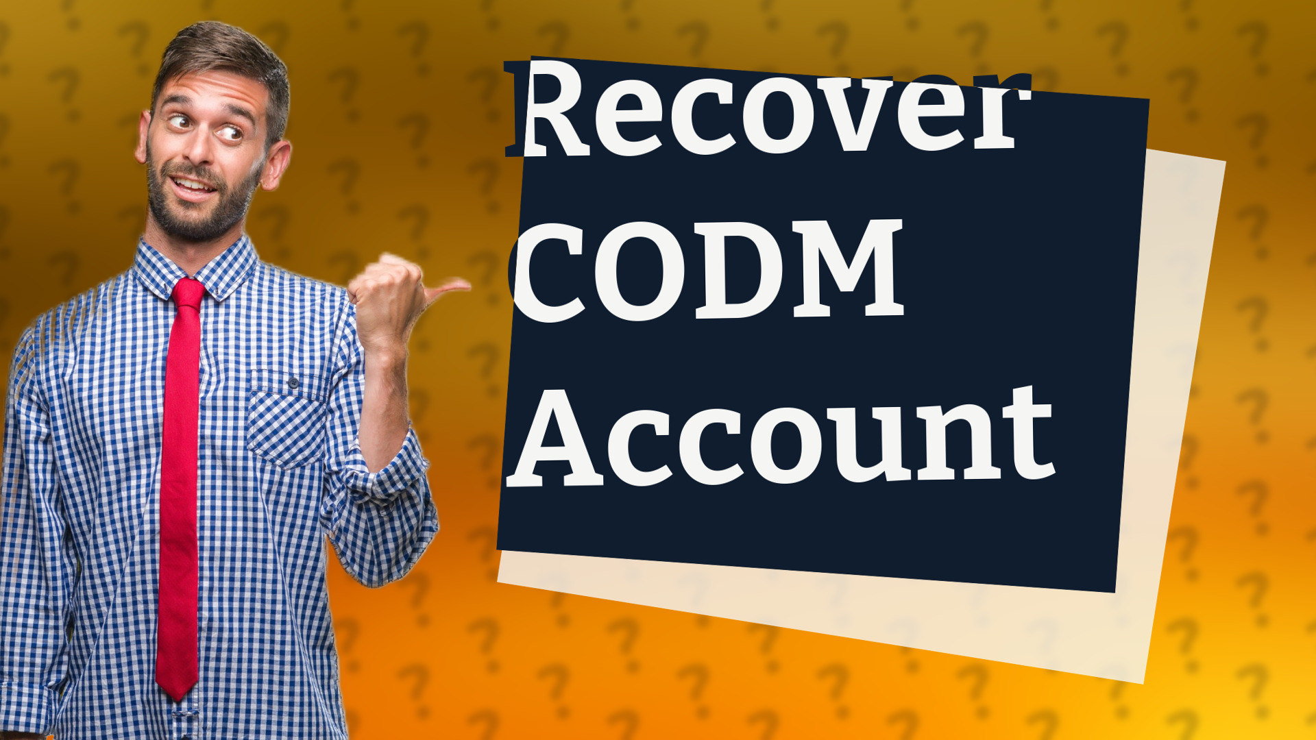 Recover CODM Account