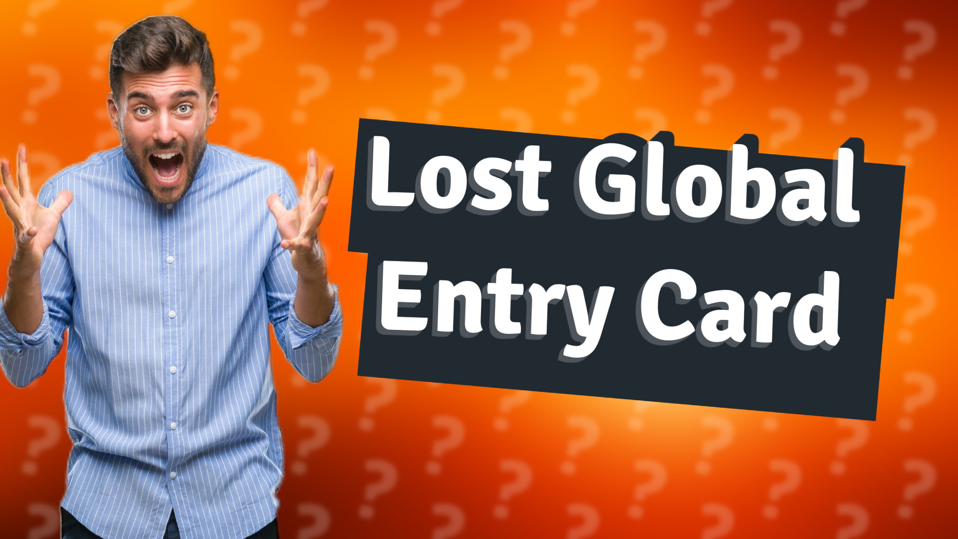 Lost Global Entry Card