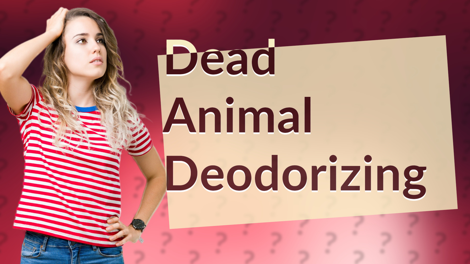 Dead Animal Deodorizing