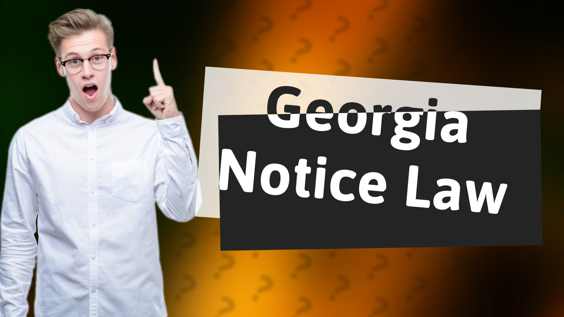 Georgia Notice Law